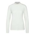 bugatti shirt met lange mouwen van elastisch modalweefsel wit