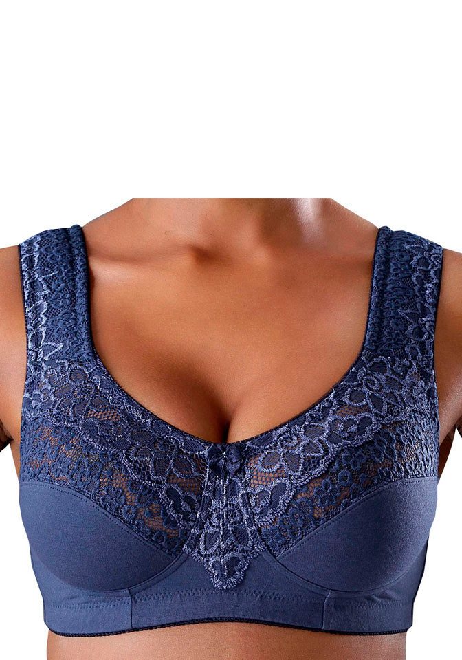 Petite fleur Steun-bh zonder beugels, met elegante kant, basic dessous (Set van 2)