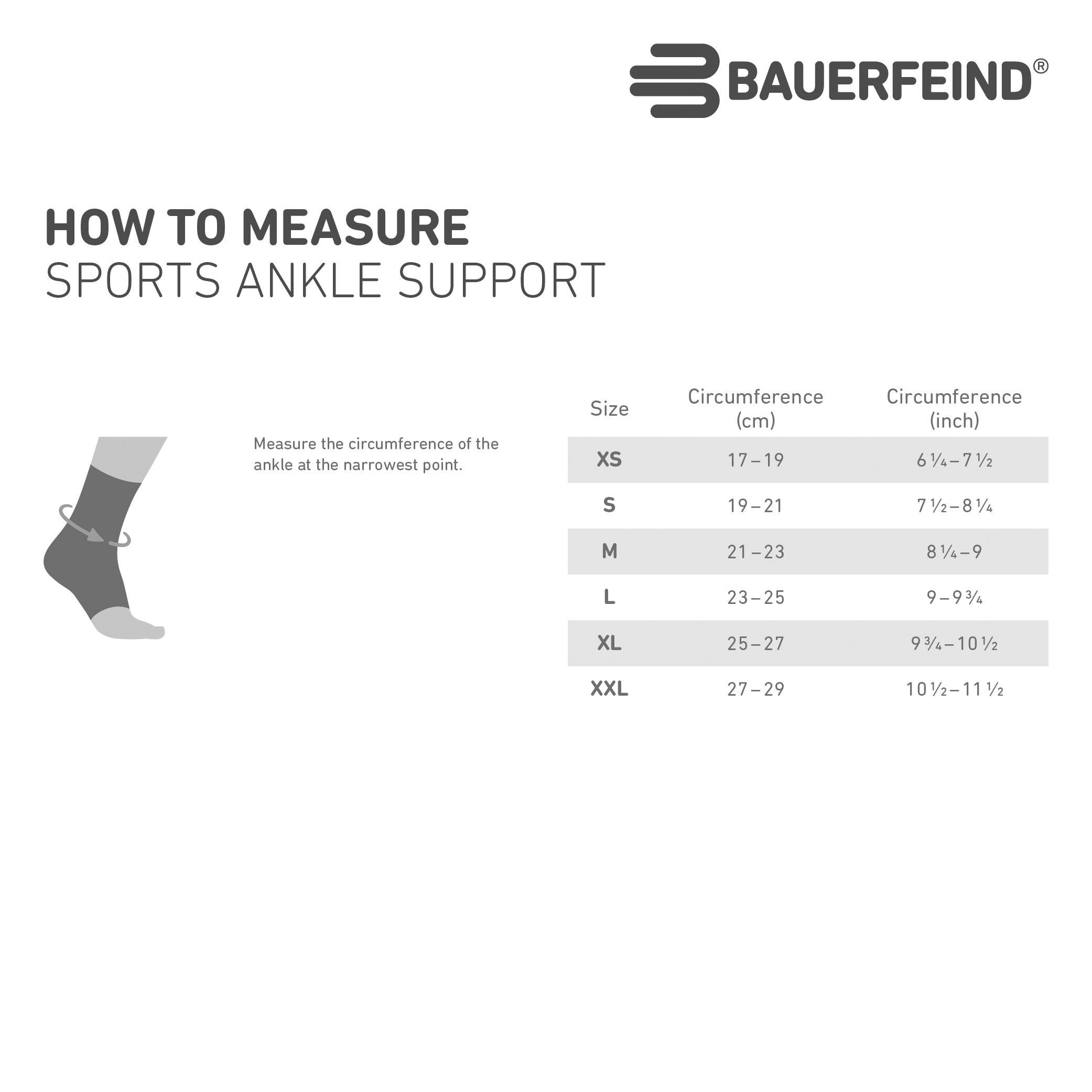 Bauerfeind Voetbandage Ankle Support voor de rechtervoet