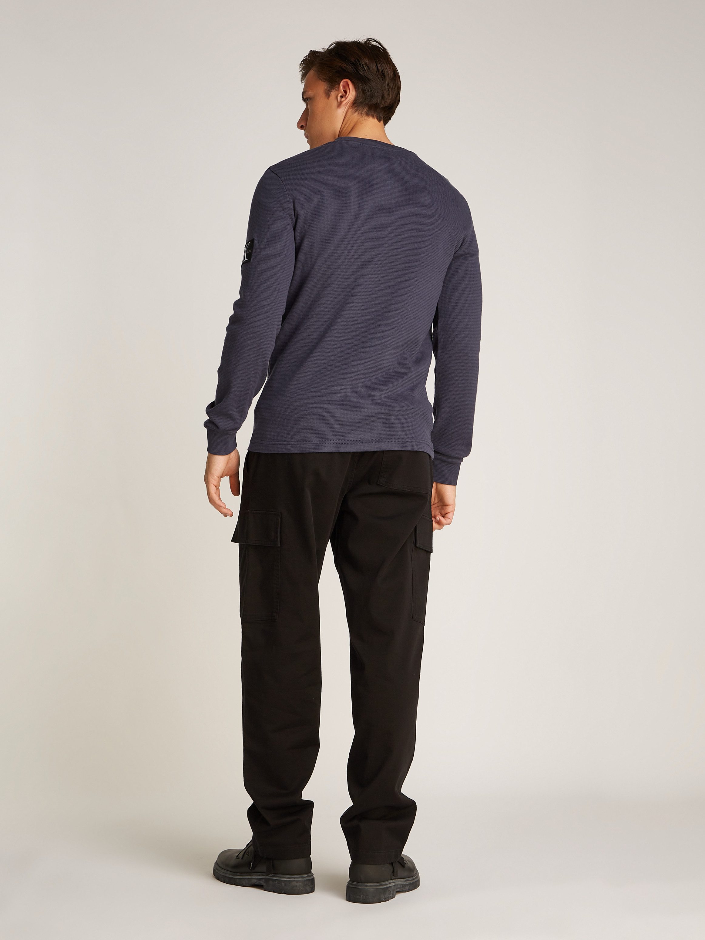 Calvin Klein Shirt met lange mouwen BADGE WAFFLE LS TEE