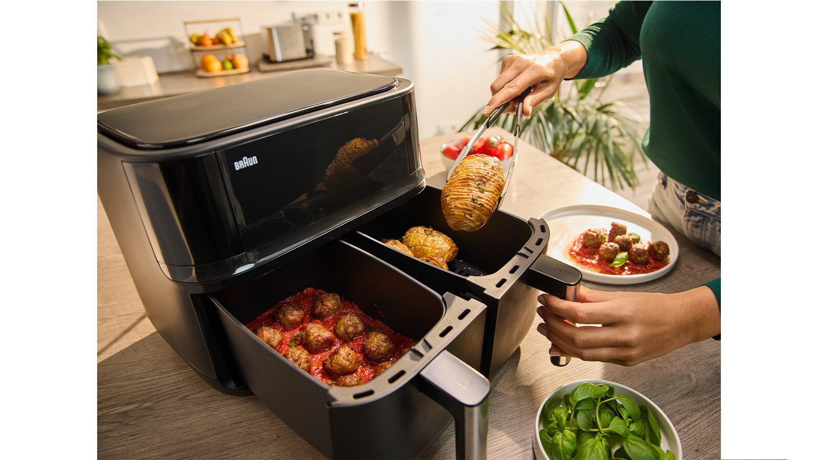 Braun Airfryer TwinCook TD 3030I BK