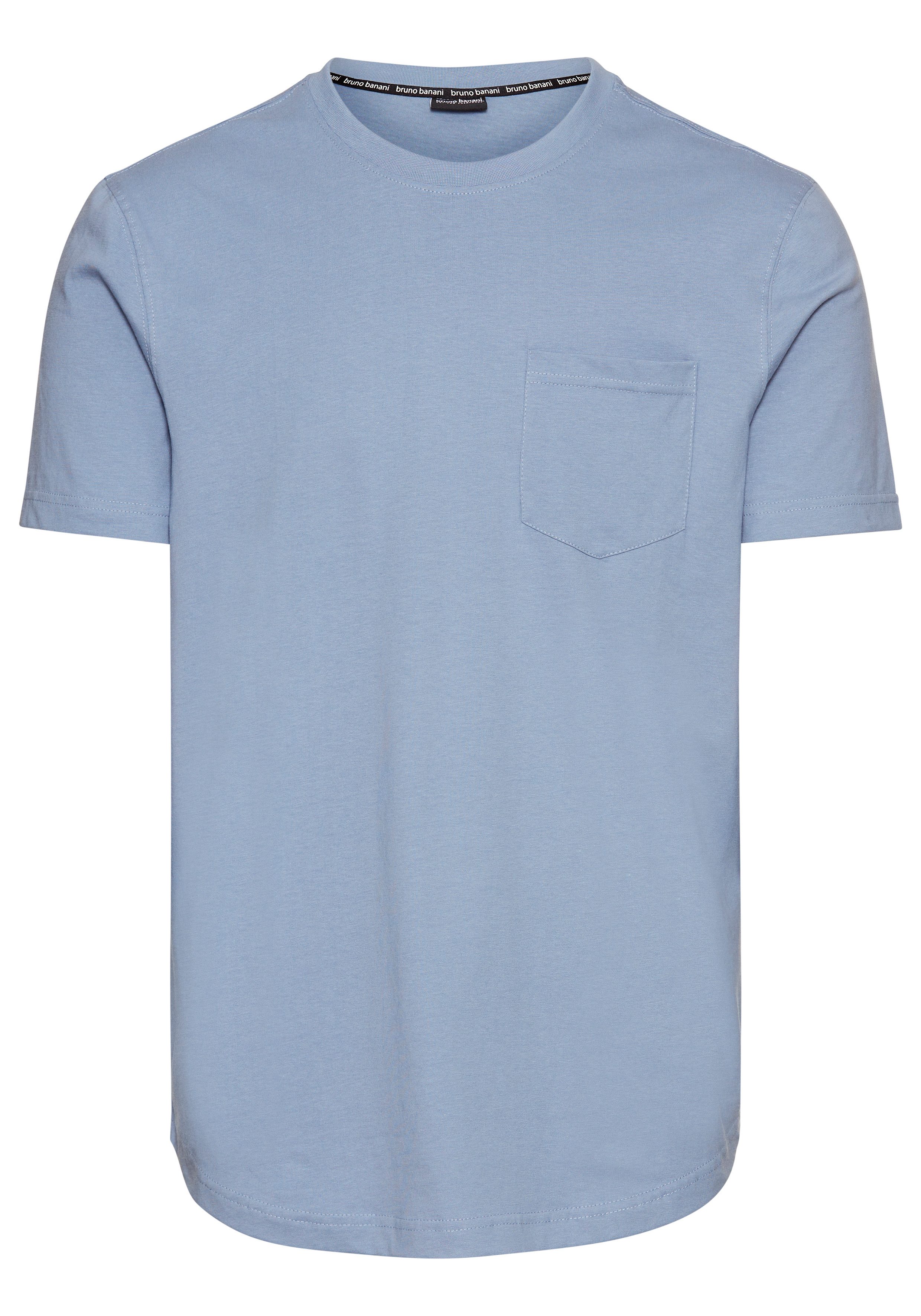 Bruno Banani Lang shirt met een afgeronde zoom
