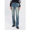 arizona bootcut jeans met thermo-effect high waist blauw