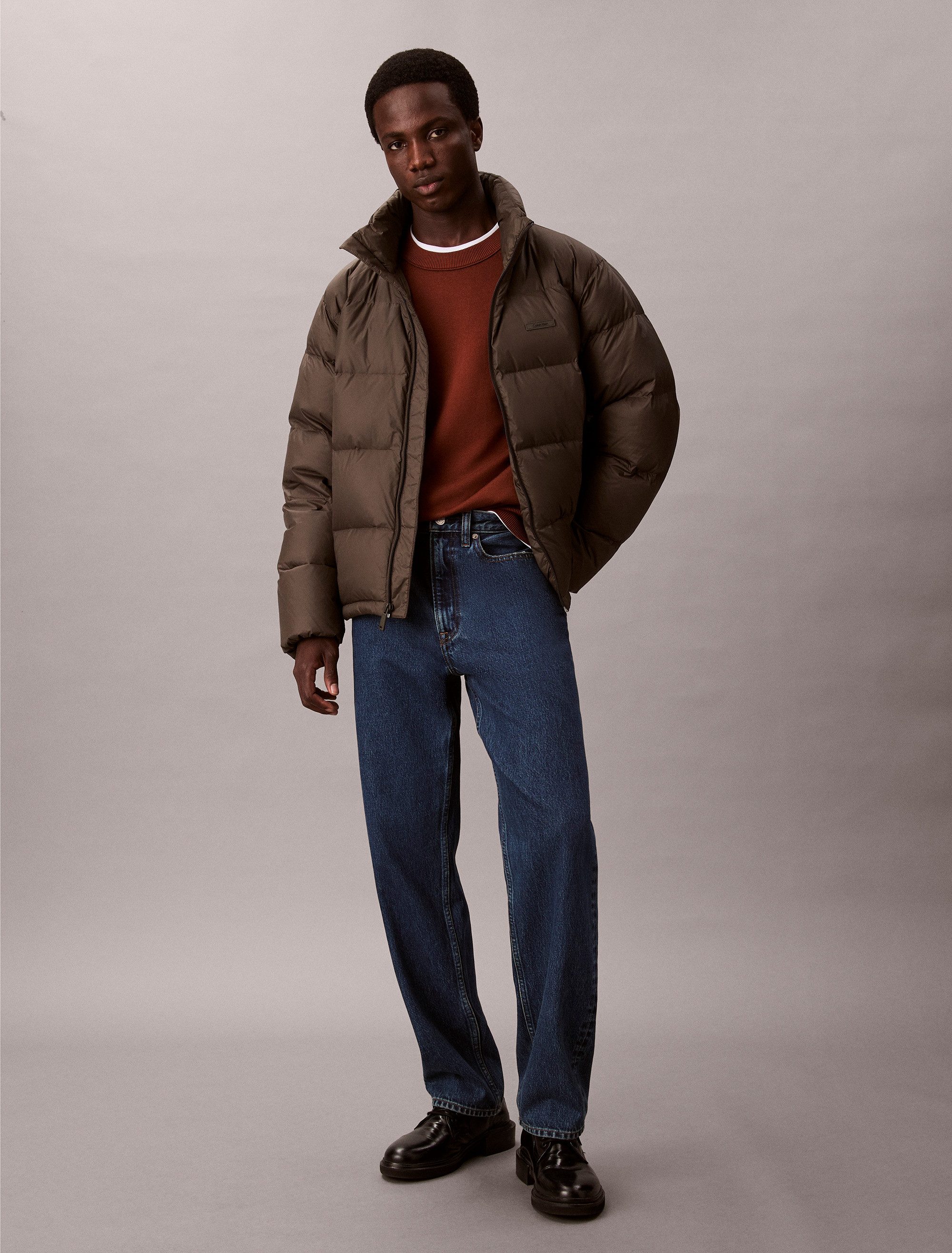 Calvin Klein Gewatteerde jas LS MDWT NYLON CHNNL DOWN PUFFER