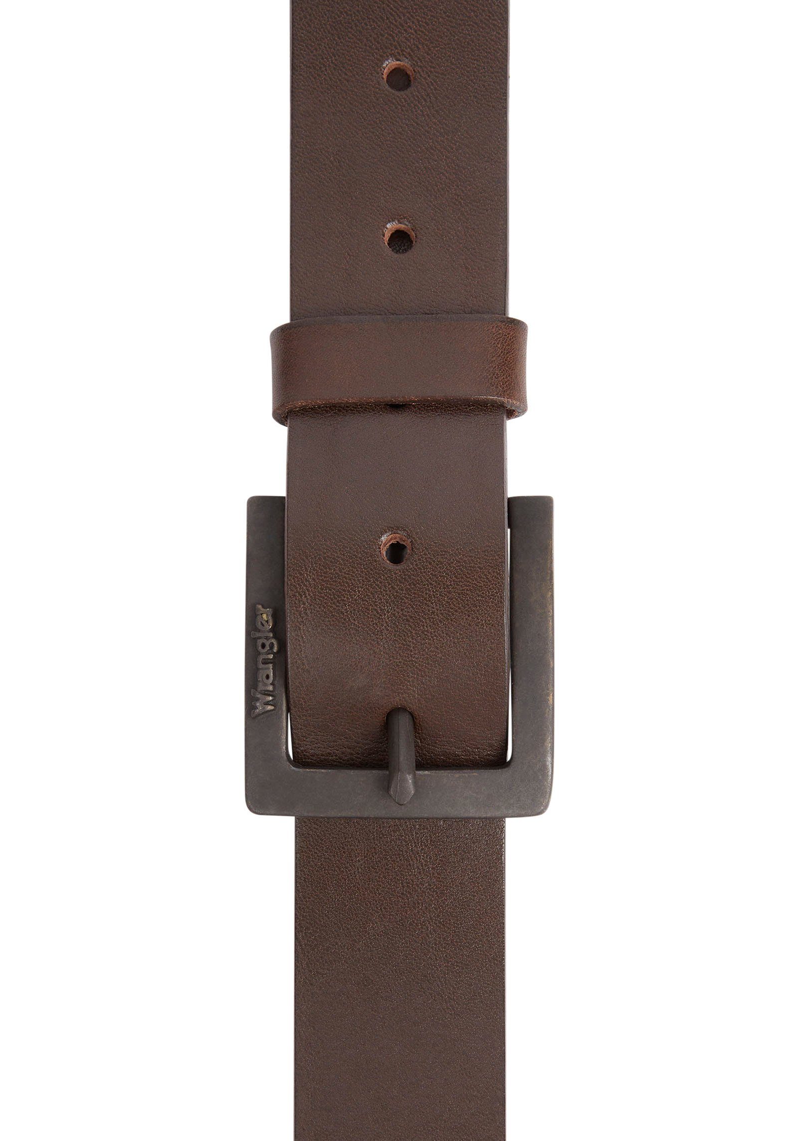 Wrangler Leren riem KABEL BUCKLE
