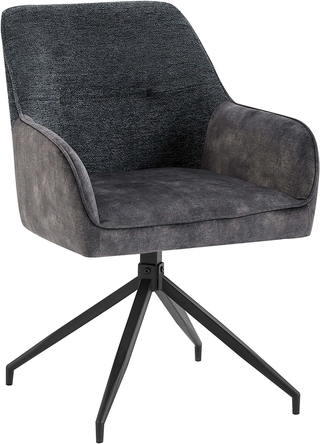 byLIVING Eetkamerstoel Jacky set van 2 draaisstoel met pocketveren en moderne stofcombinatie (set, 2 stuks)