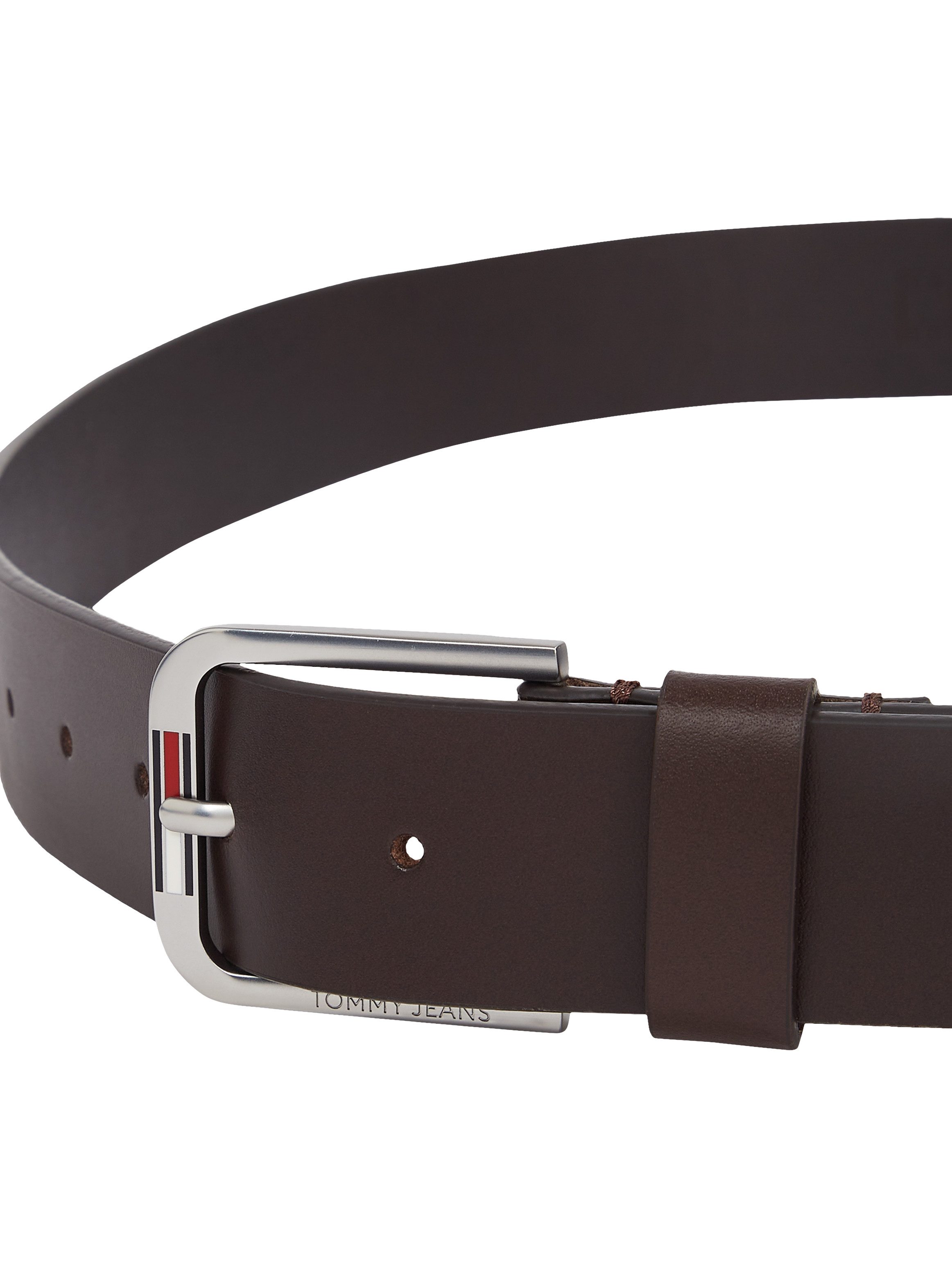 TOMMY JEANS Leren riem TJM AUSTIN 3.5 Eenvoudige pin sluiting met logo, zachte haptiek