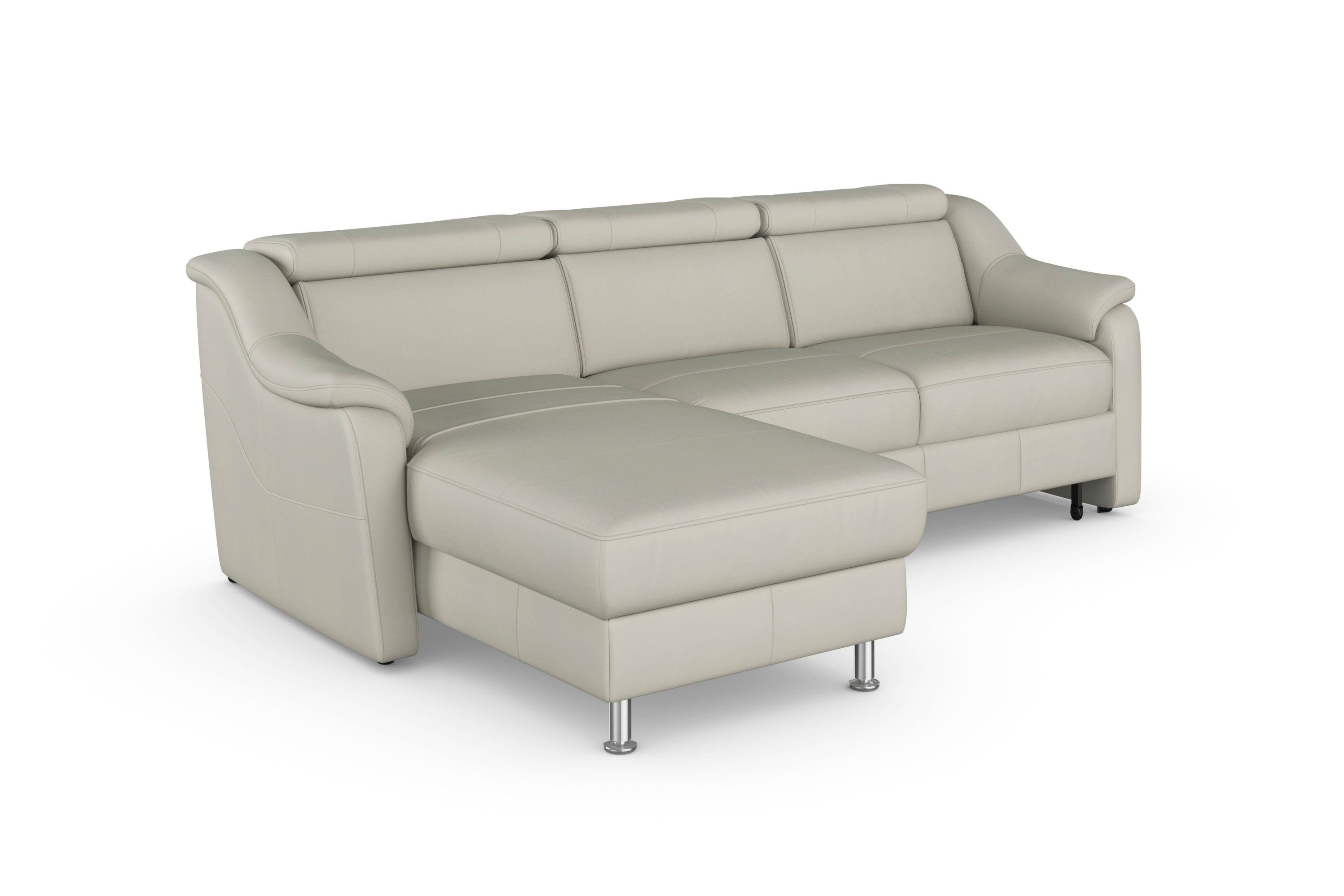 sit&more Hoekbank Freetown L-vorm met verstelbare hoofdsteun en comfortabele binnenvering