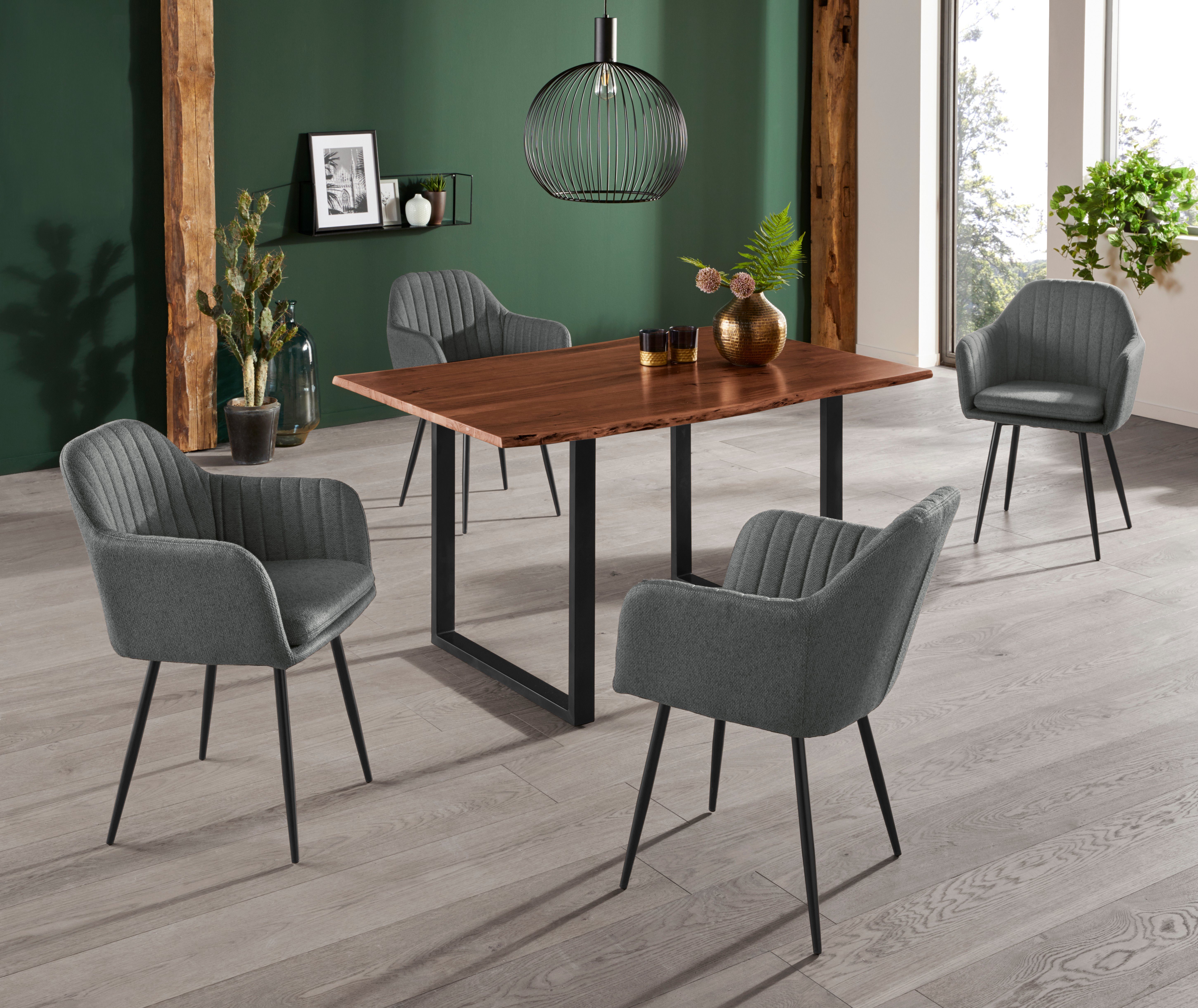 HELA Stoel met armleuningen Carla comfortabele fauteuil, kuipstoel (set)