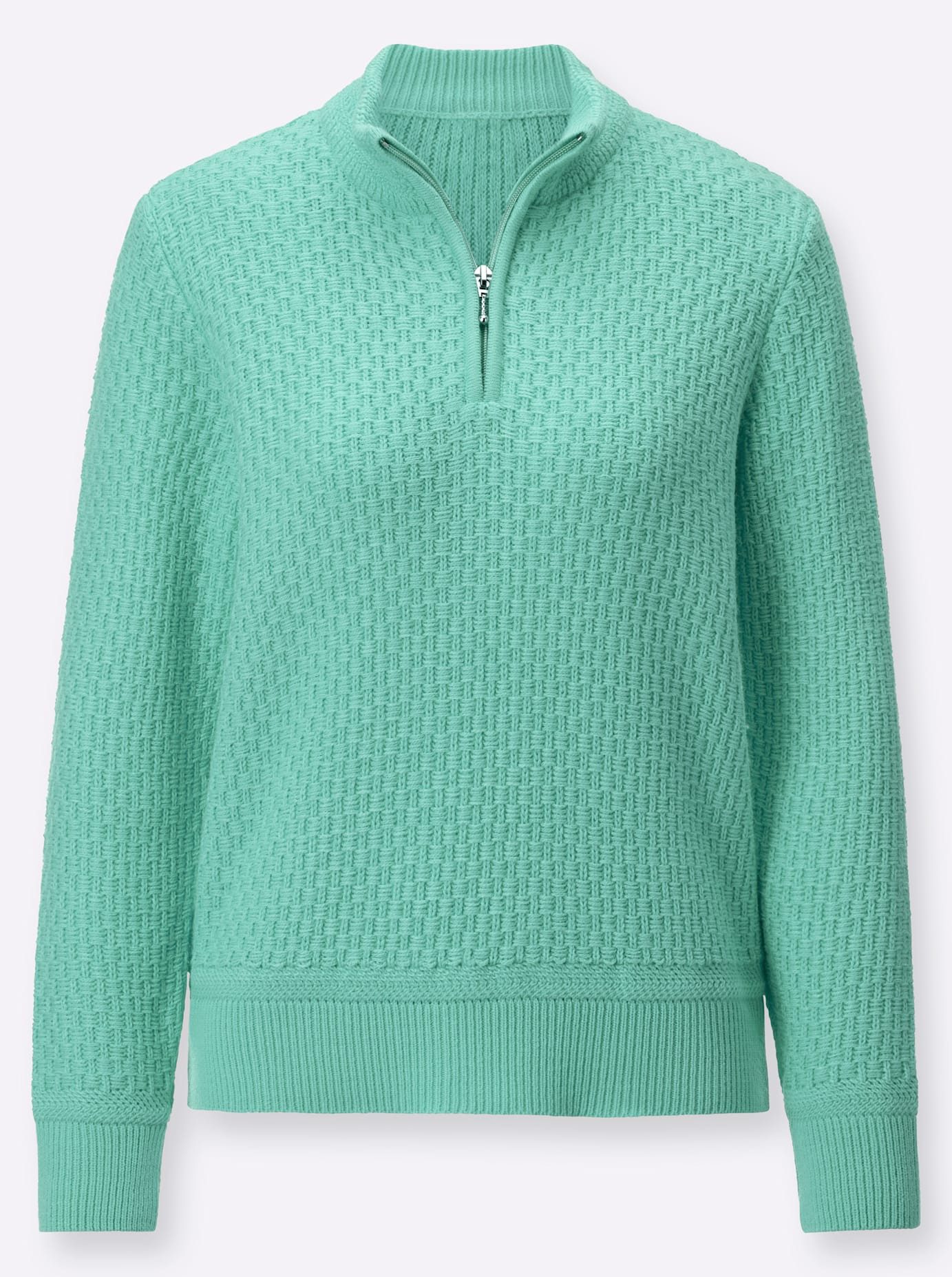 Classic Basics Trui met staande kraag Trui
