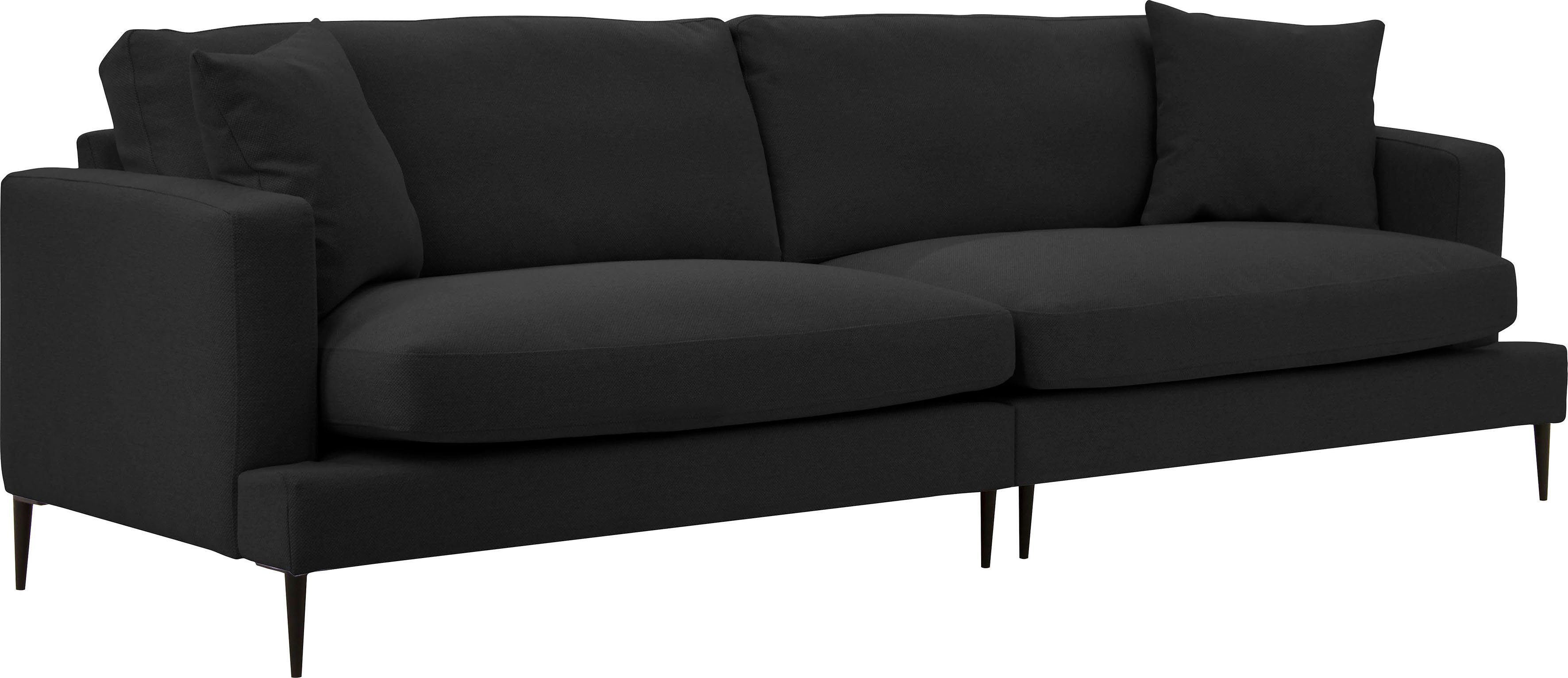 Leonique 3-zitsbank Cozy elegante designbank, afmetingen B/D/H: 211/97/80 cm