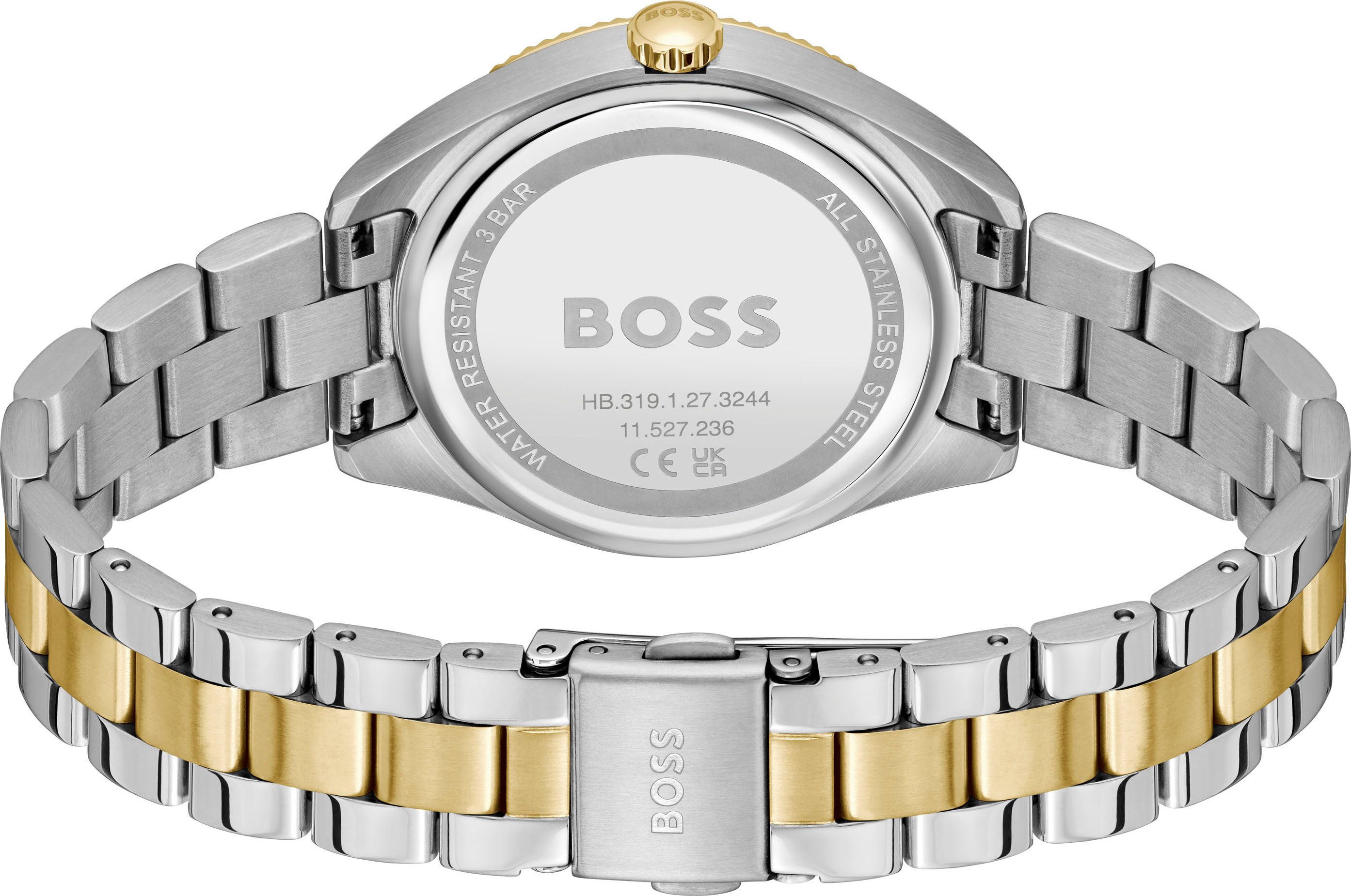 Boss Multifunctioneel horloge SAGE SPORT Quartzhorloge, horloge, damenuur, roestvrijstalen band, analoog