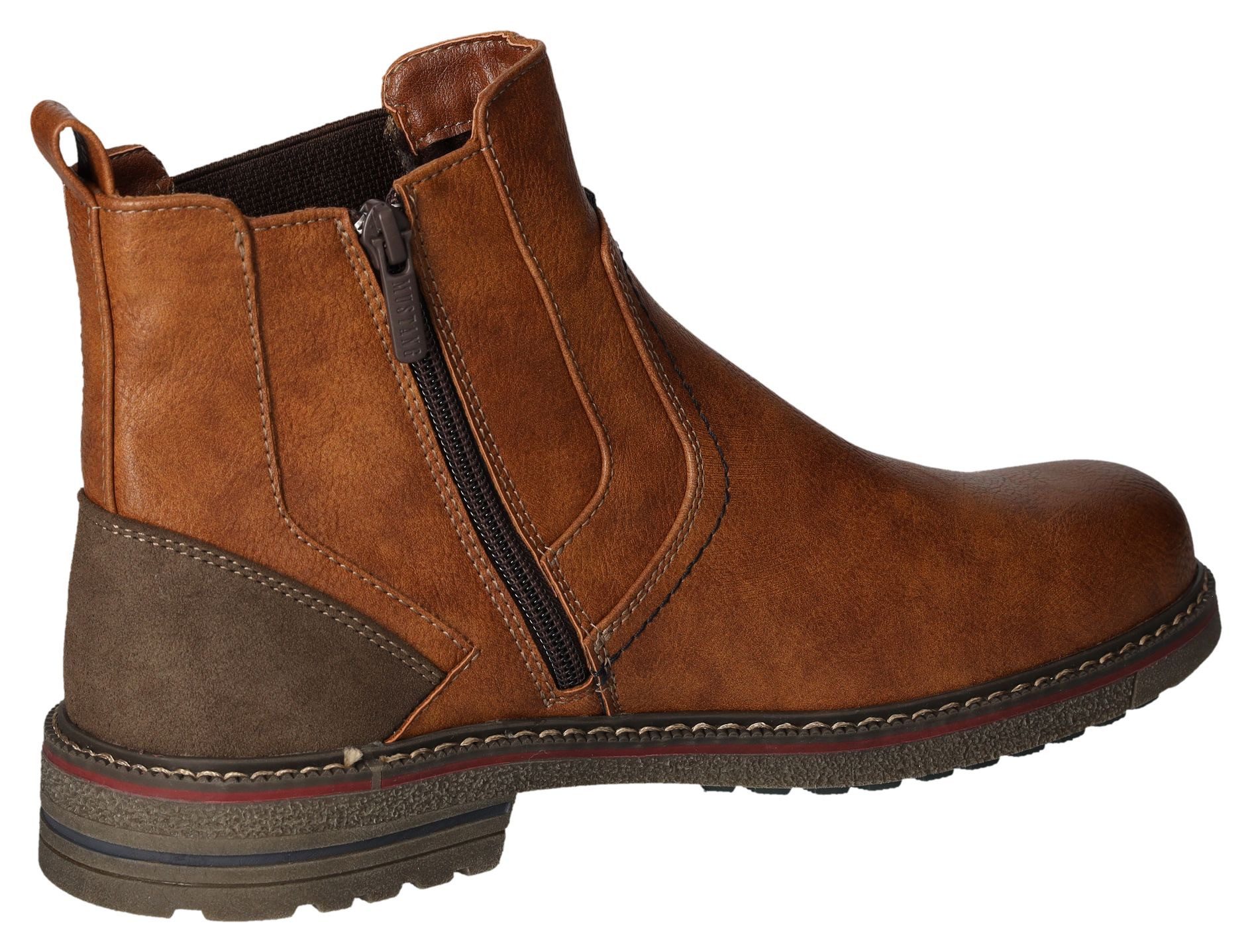 Mustang Shoes Chelsea-boots Enkellaars zakelijke schoen in klassiek ontwerp breedte G