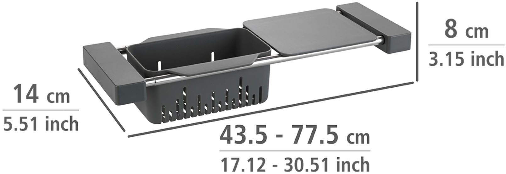 WENKO Accessoirestandaard Model Cami (1-delig)