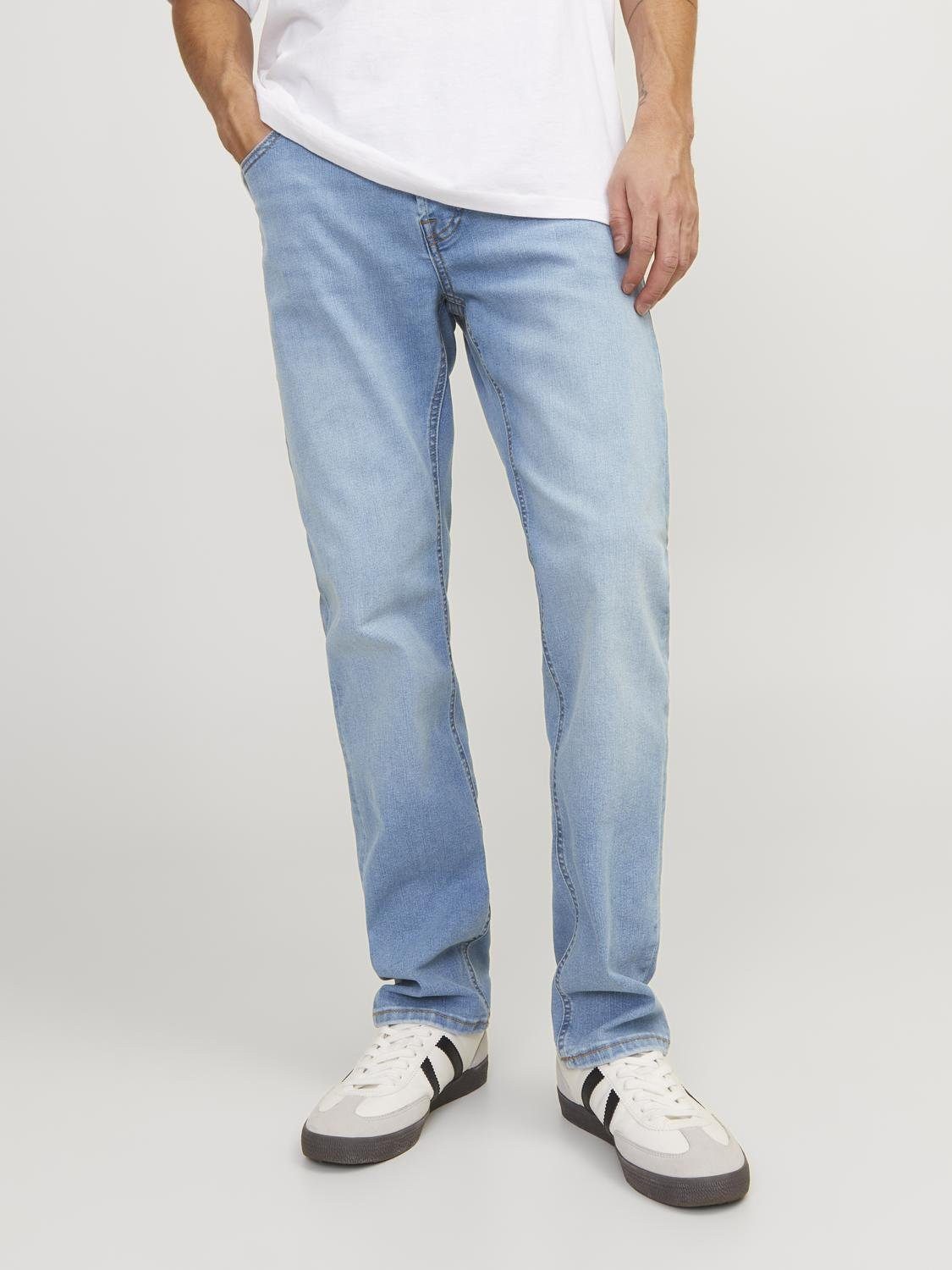Jack & Jones Tapered jeans JJIMIKE JJORIGINAL SQ 223 Stonewashed voor een used-look met vervaagde effecten