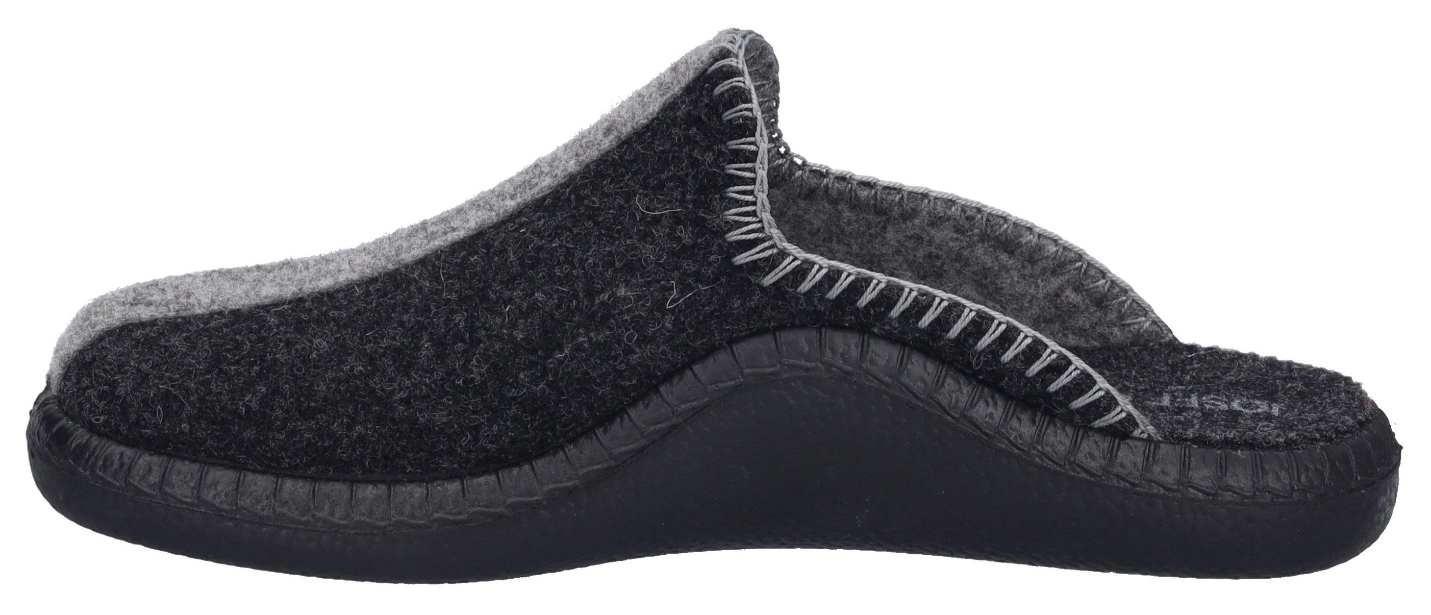 Josef Seibel Pantoffels Monaco 62 Huisschoen, slipper met decoratieve stiksels