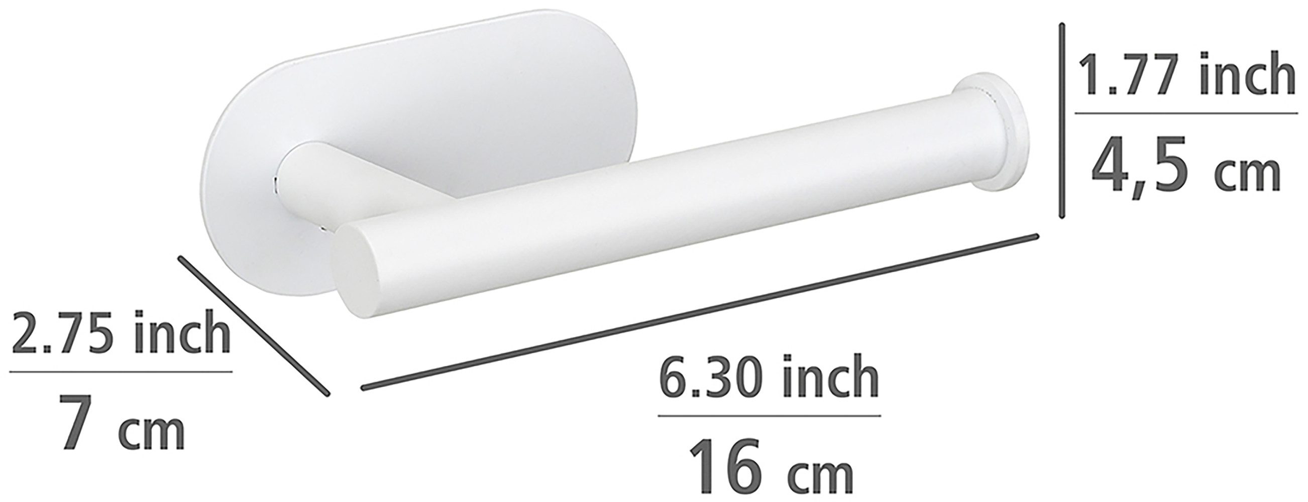 WENKO Toiletrolhouder Turbo-Loc® model Orea van edelstaal, bevestigen zonder boren