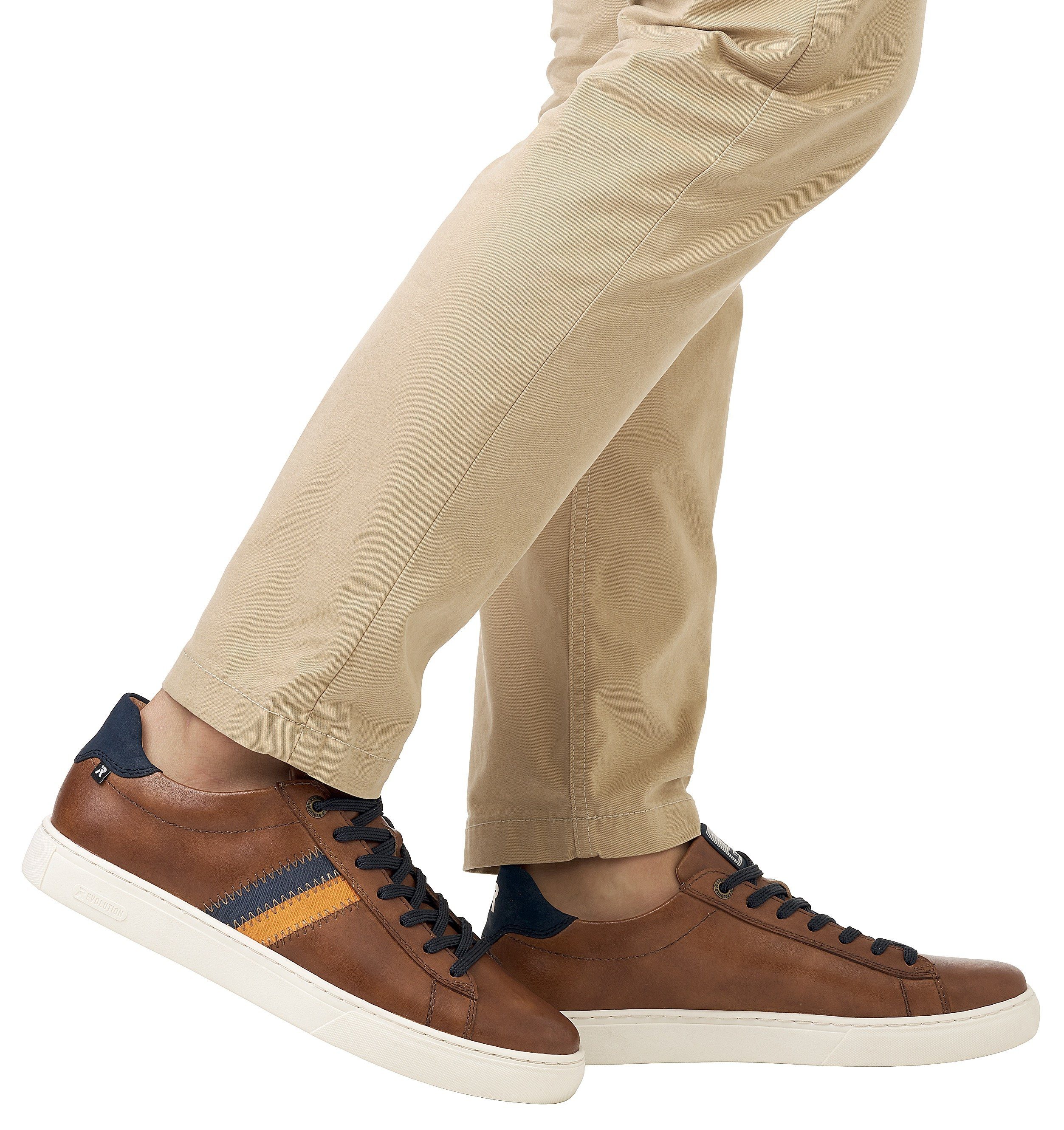 RIEKER Sport Sneakers met leren binnenvoering, vrijetijdsschoen, lage schoen, veterschoen
