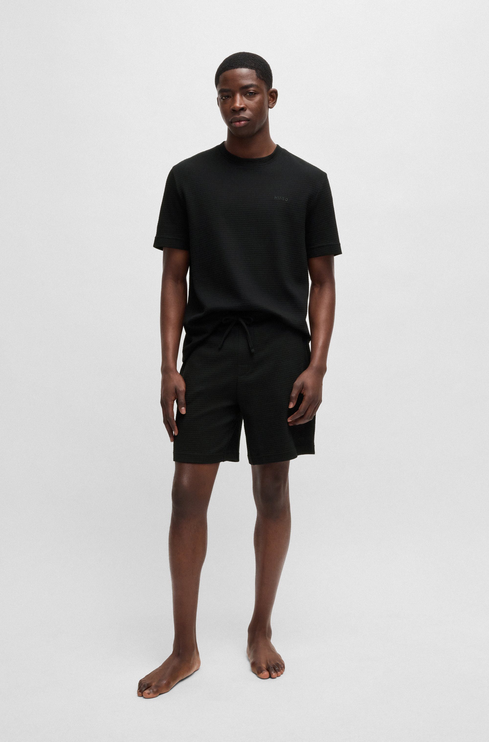 HUGO underwear Pyjamashort Austin Short met een rijgkoord