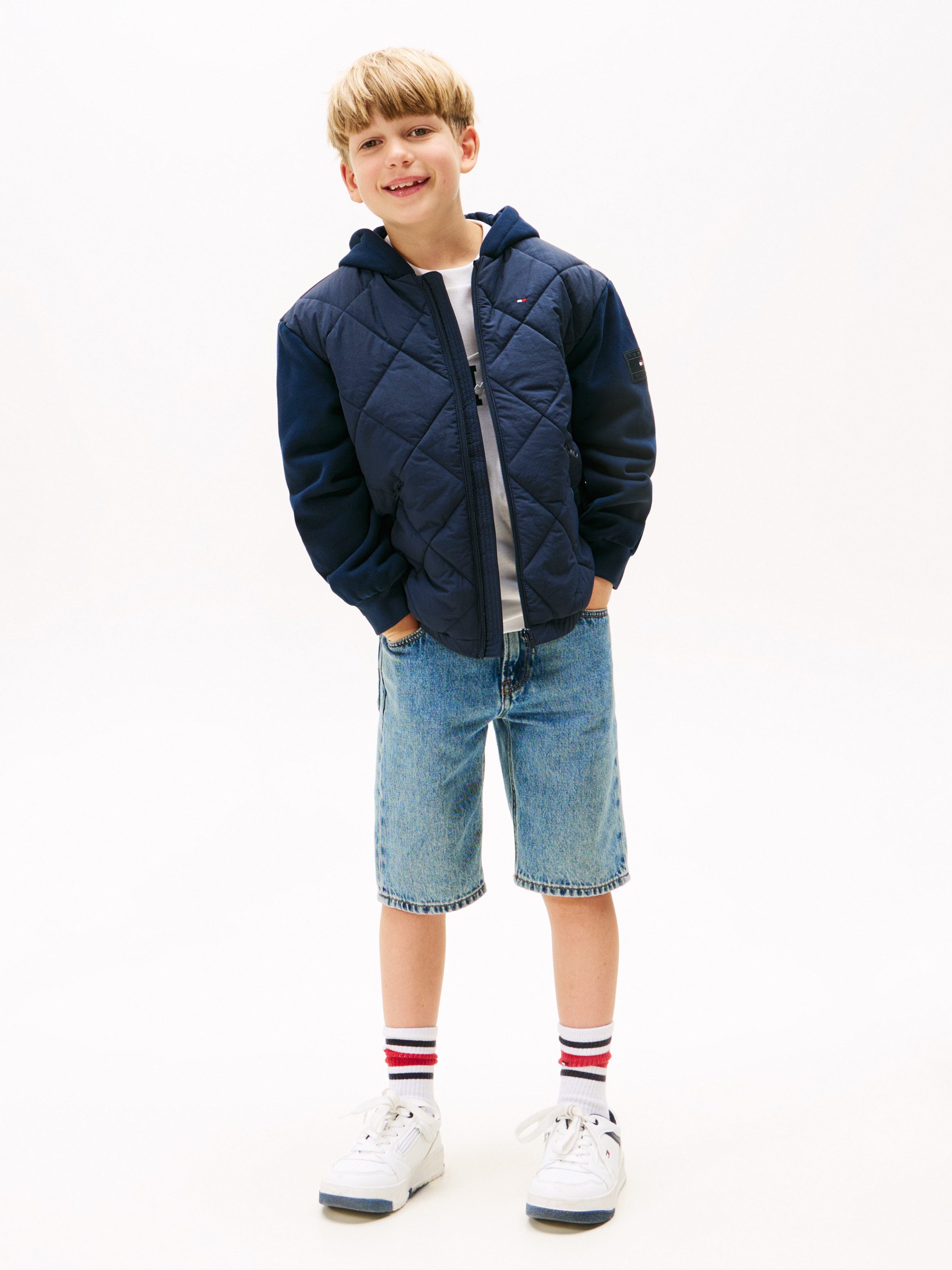 Tommy Hilfiger Gewatteerde jas MIX MEDIA QUILTED JACKET