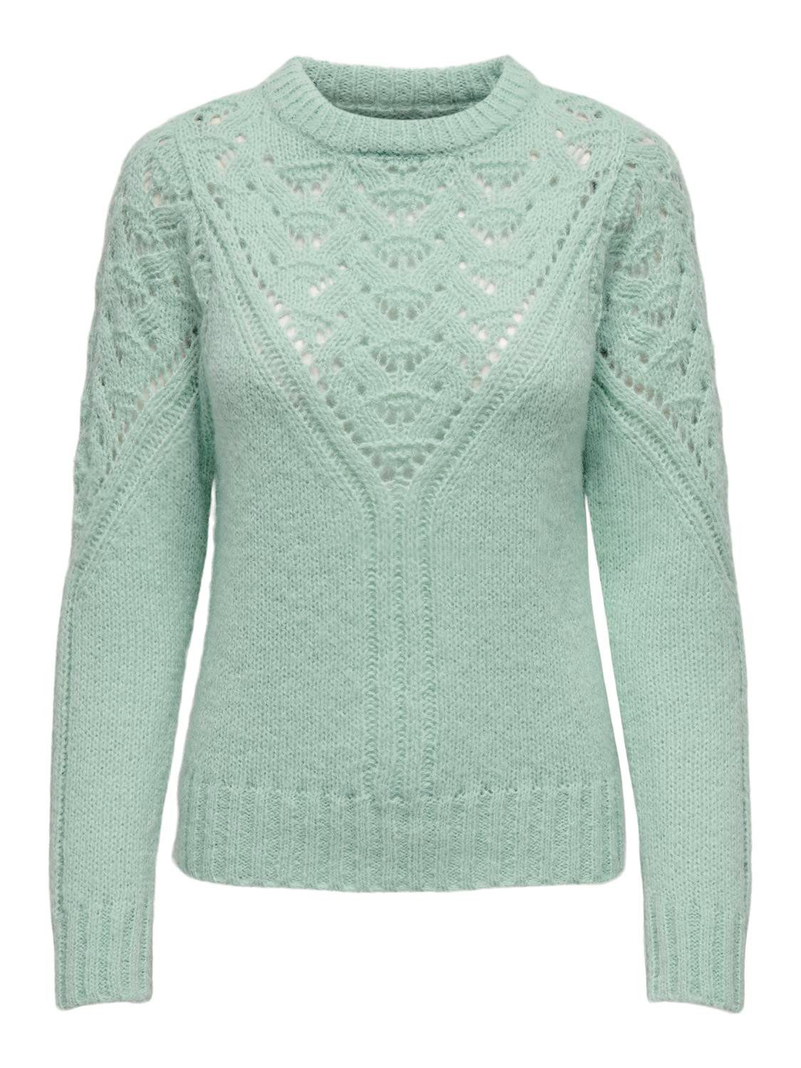 Only Trui met ronde hals ONLALPINA L/S LIFE O-NECK CC KNT