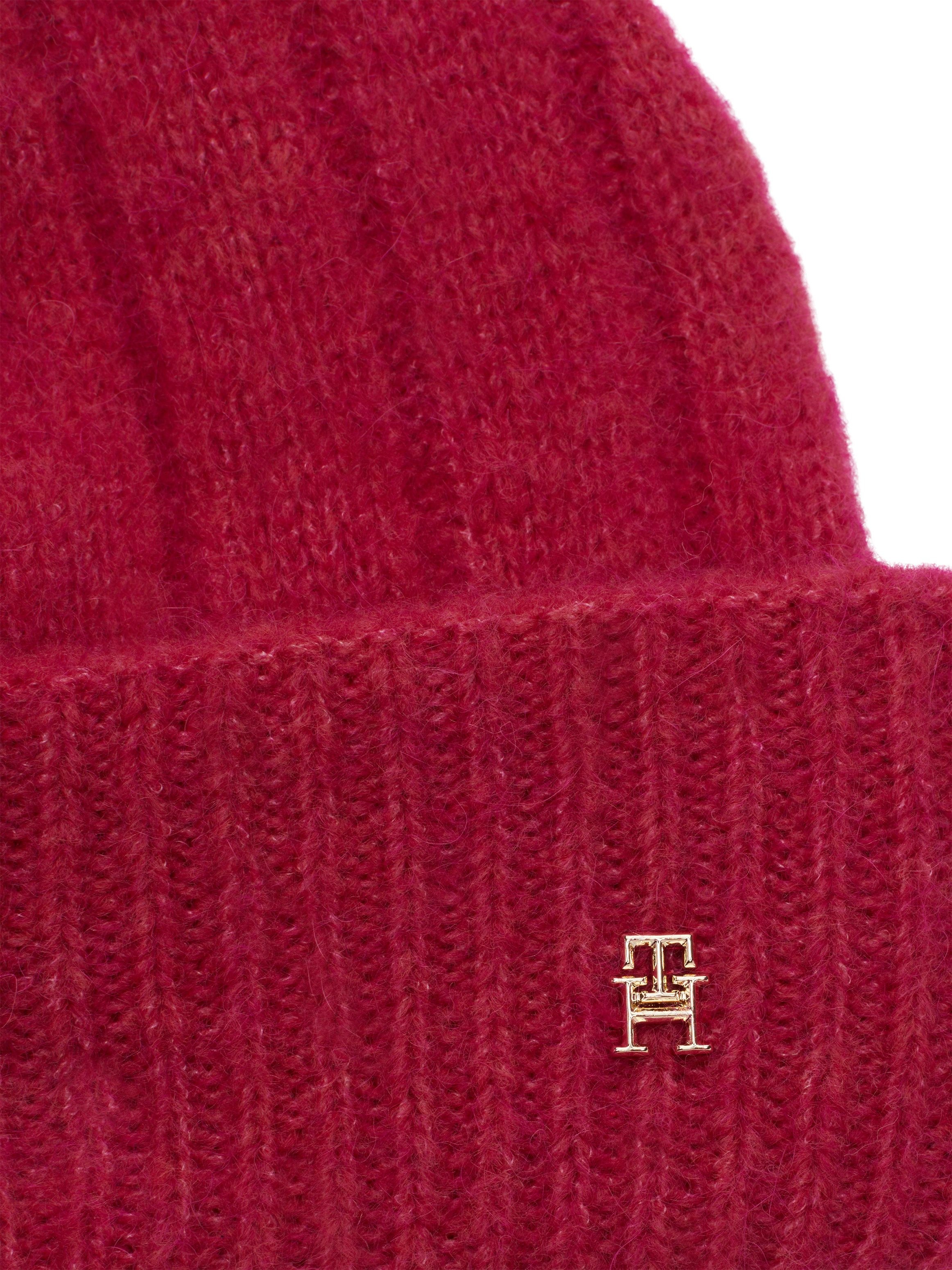 Tommy Hilfiger Beanie TH TIMELESS BEANIE met monogram-embleem