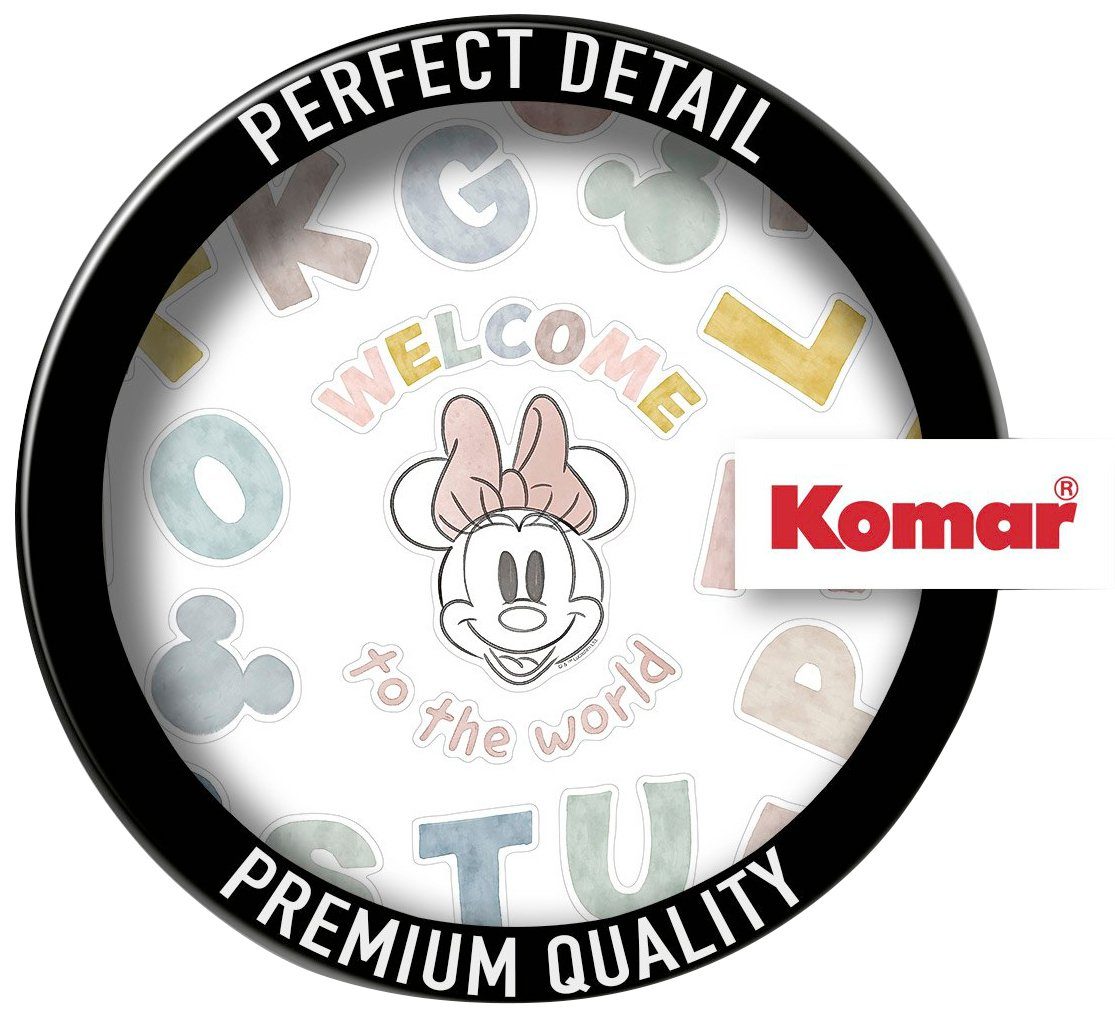 Komar Wandfolie Mickey Alphabet - afm. 50 x 70 cm zelfklevend, wandstickers, kinderkamer (56-delig)