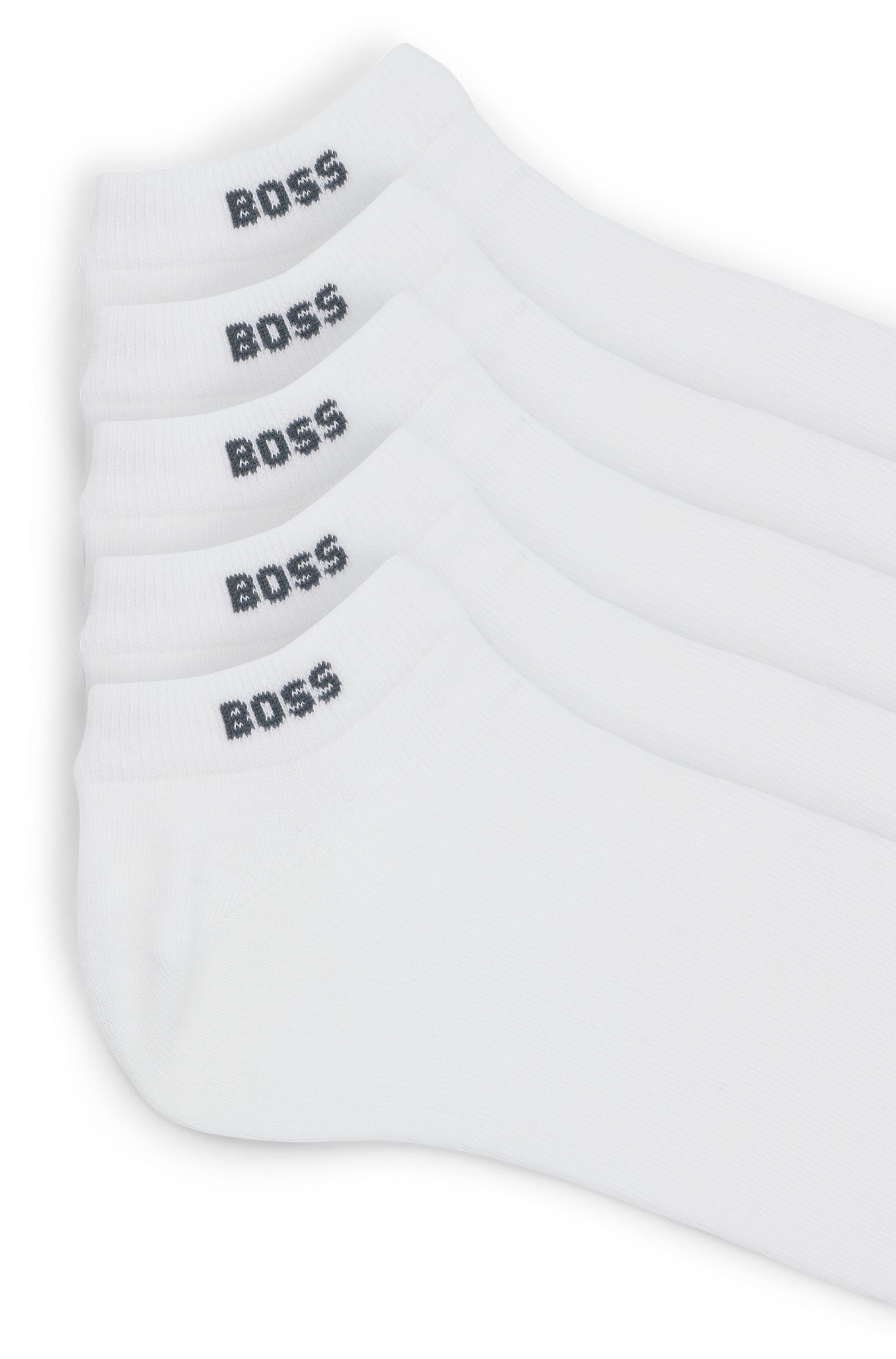 BOSS Sneakersokken 5P AS Uni CC met boss-label (set, 5 paar)