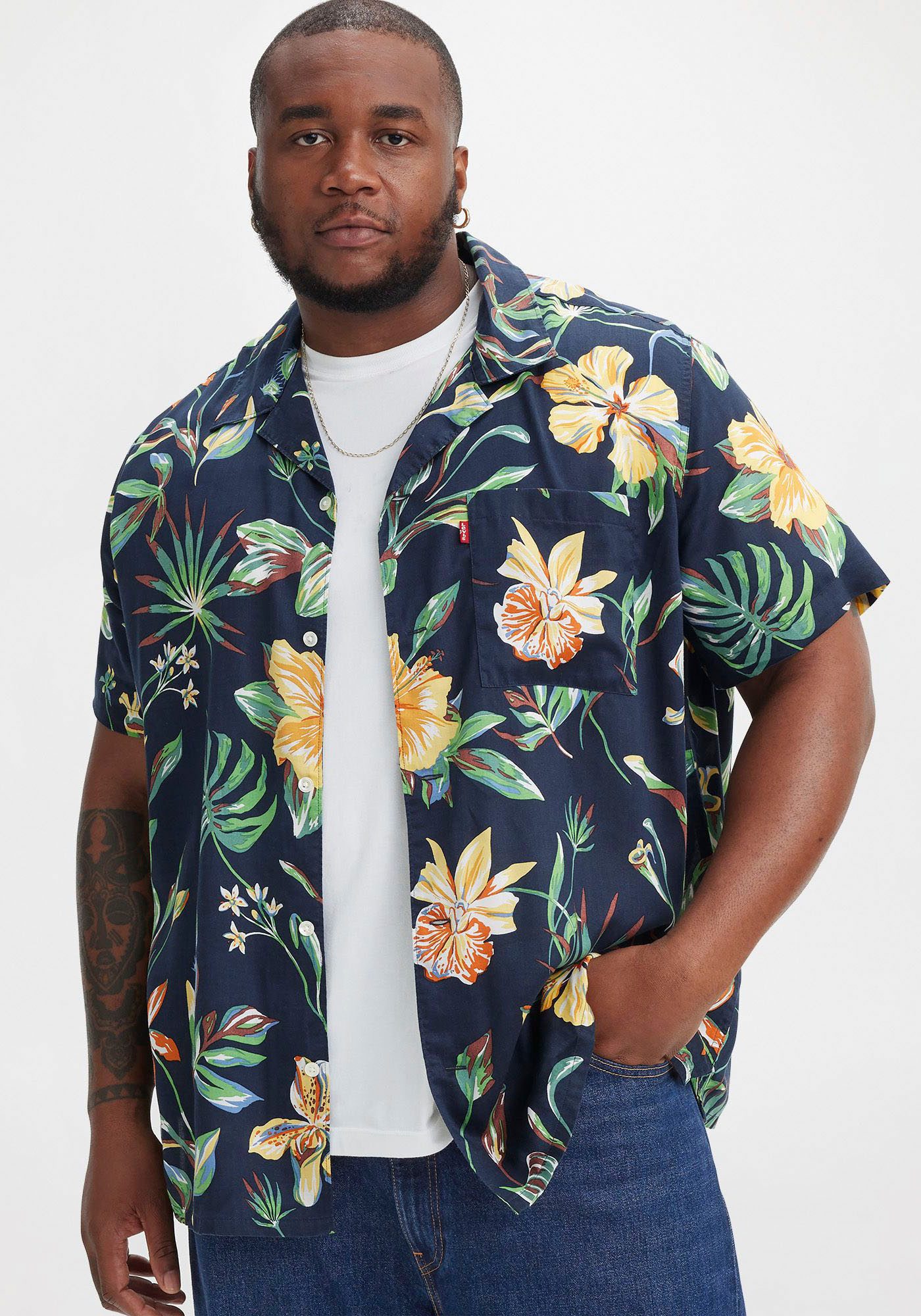 Levi's Plus Overhemd met korte mouwen BIG SUNSET CAMP SHIRT
