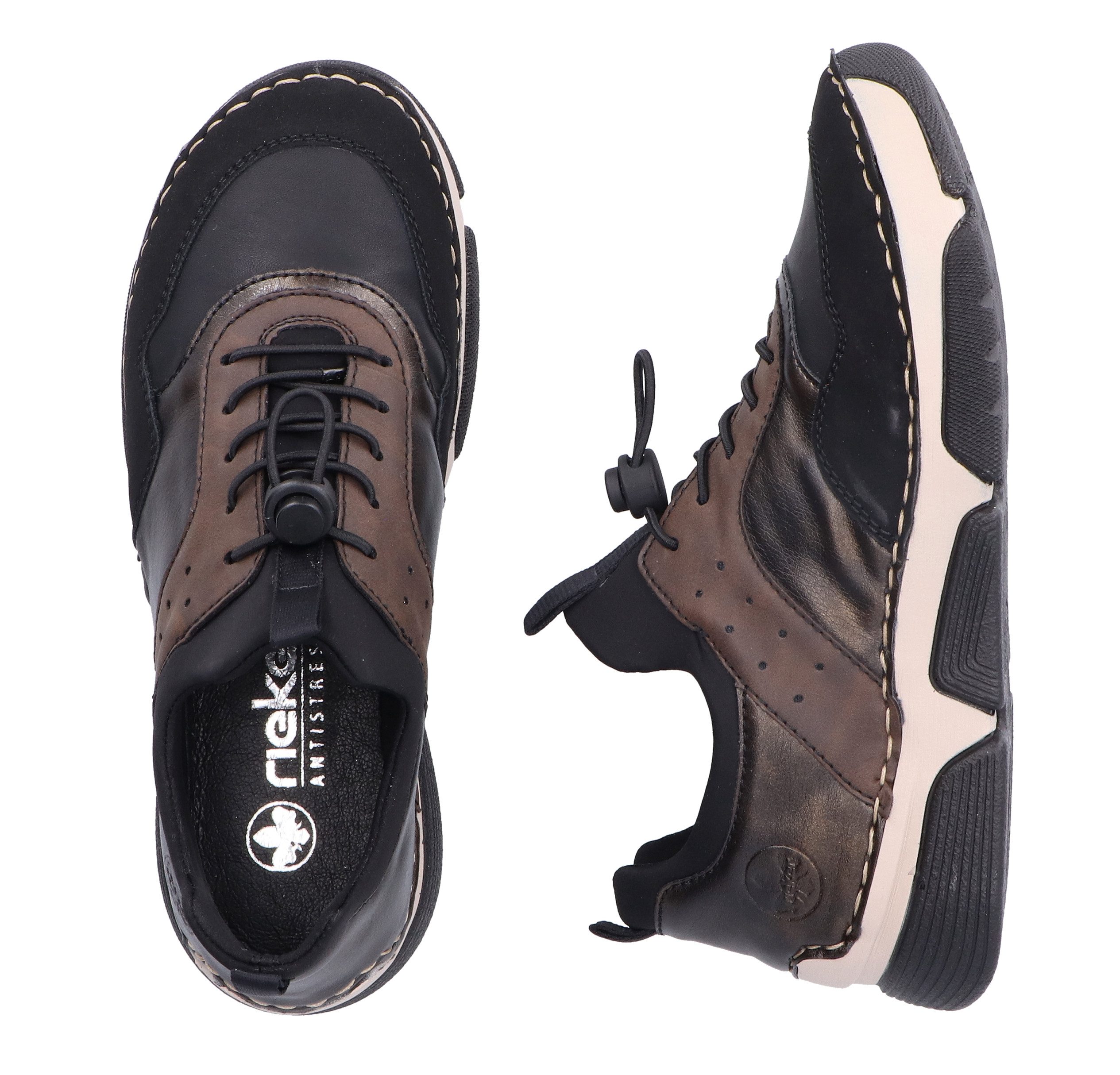 Rieker Slip-on sneakers , instapschoen, vrijetijdsschoen, lage schoen met snelle sluiting