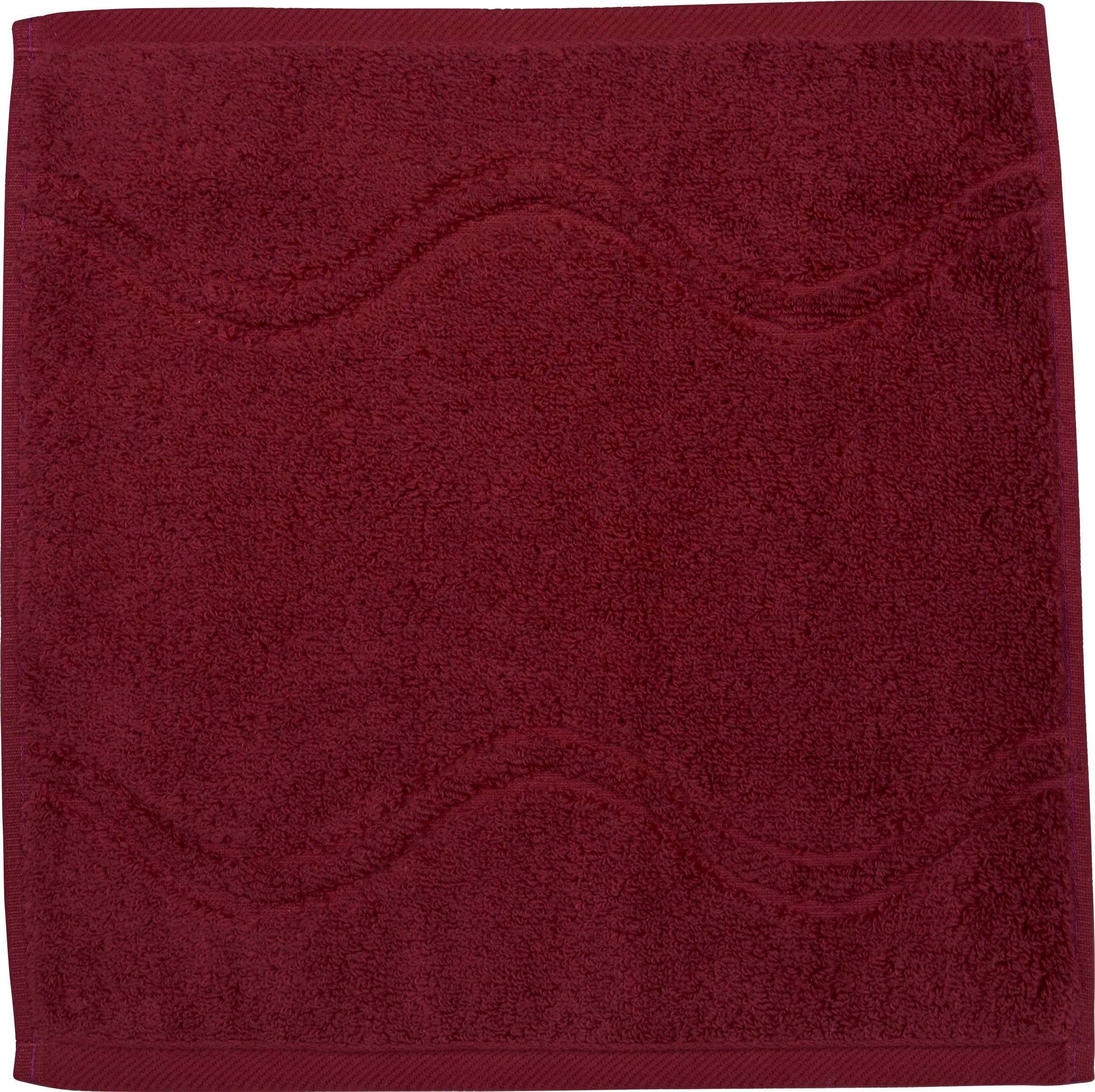 ROSS Waslapje Cashmere feeling met golven-randdessin (set)