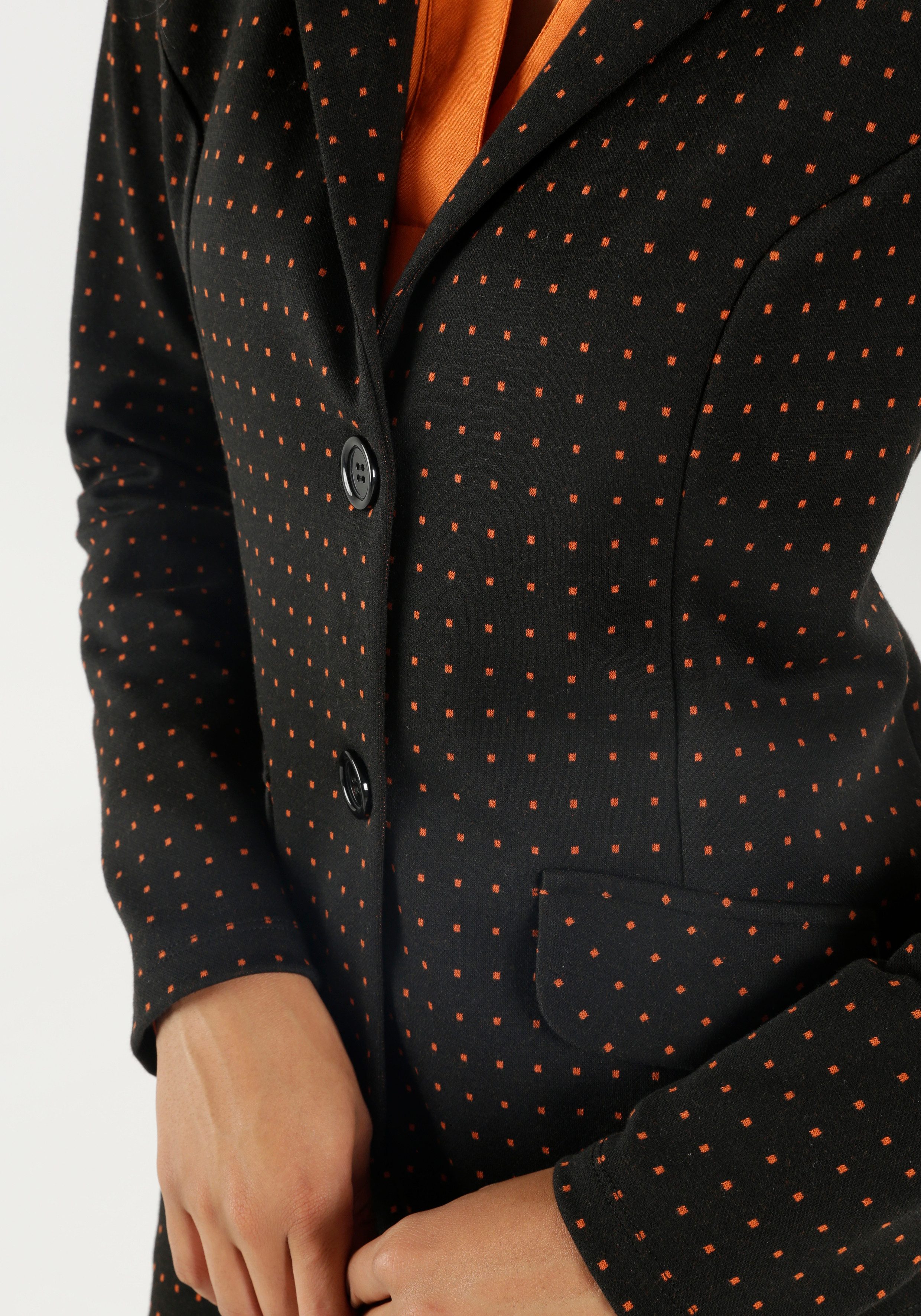 Aniston SELECTED Korte blazer met kleine vierkantjes