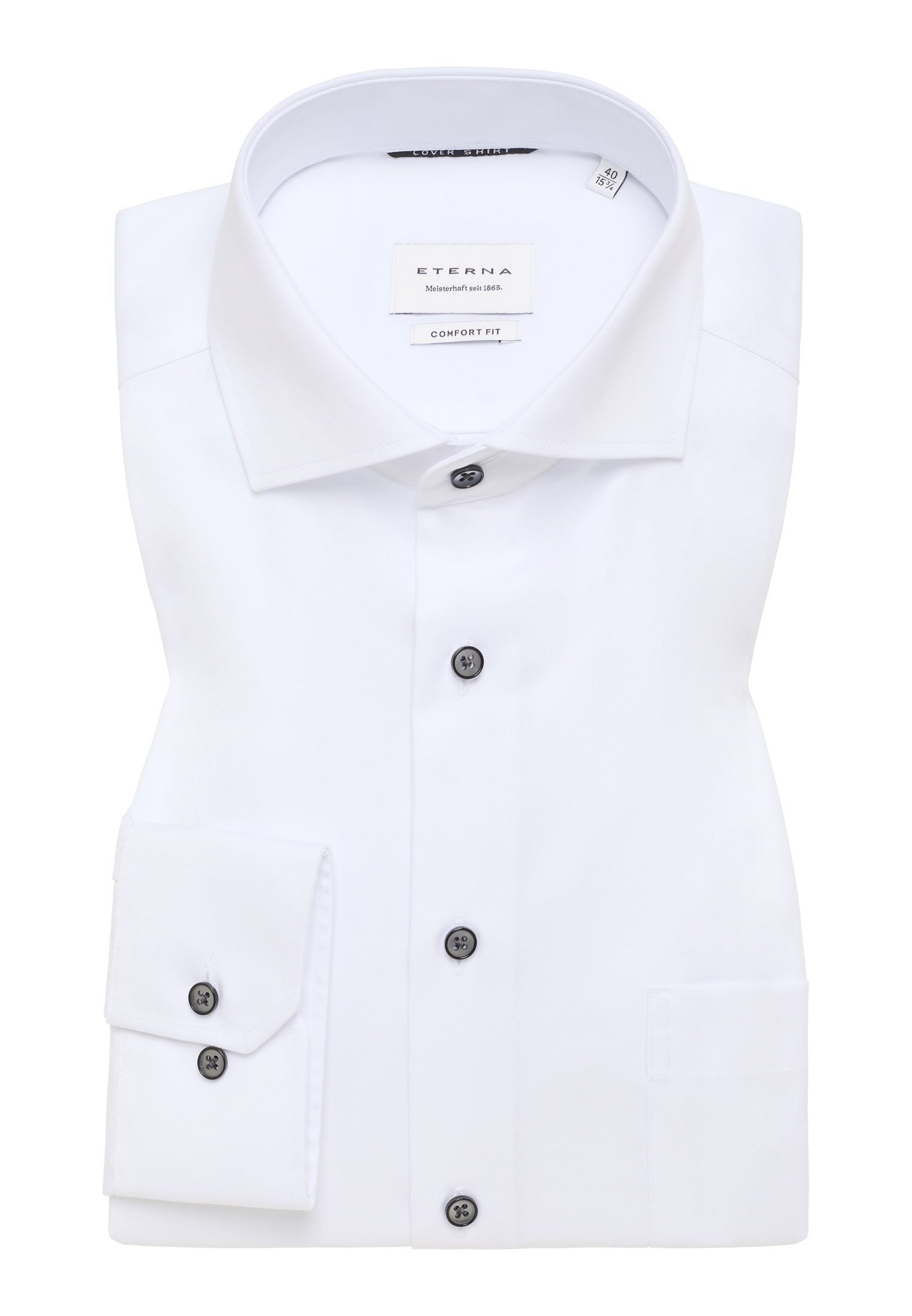 Eterna Overhemd met lange mouwen Comfort fit NON IRON (strijkvrij)