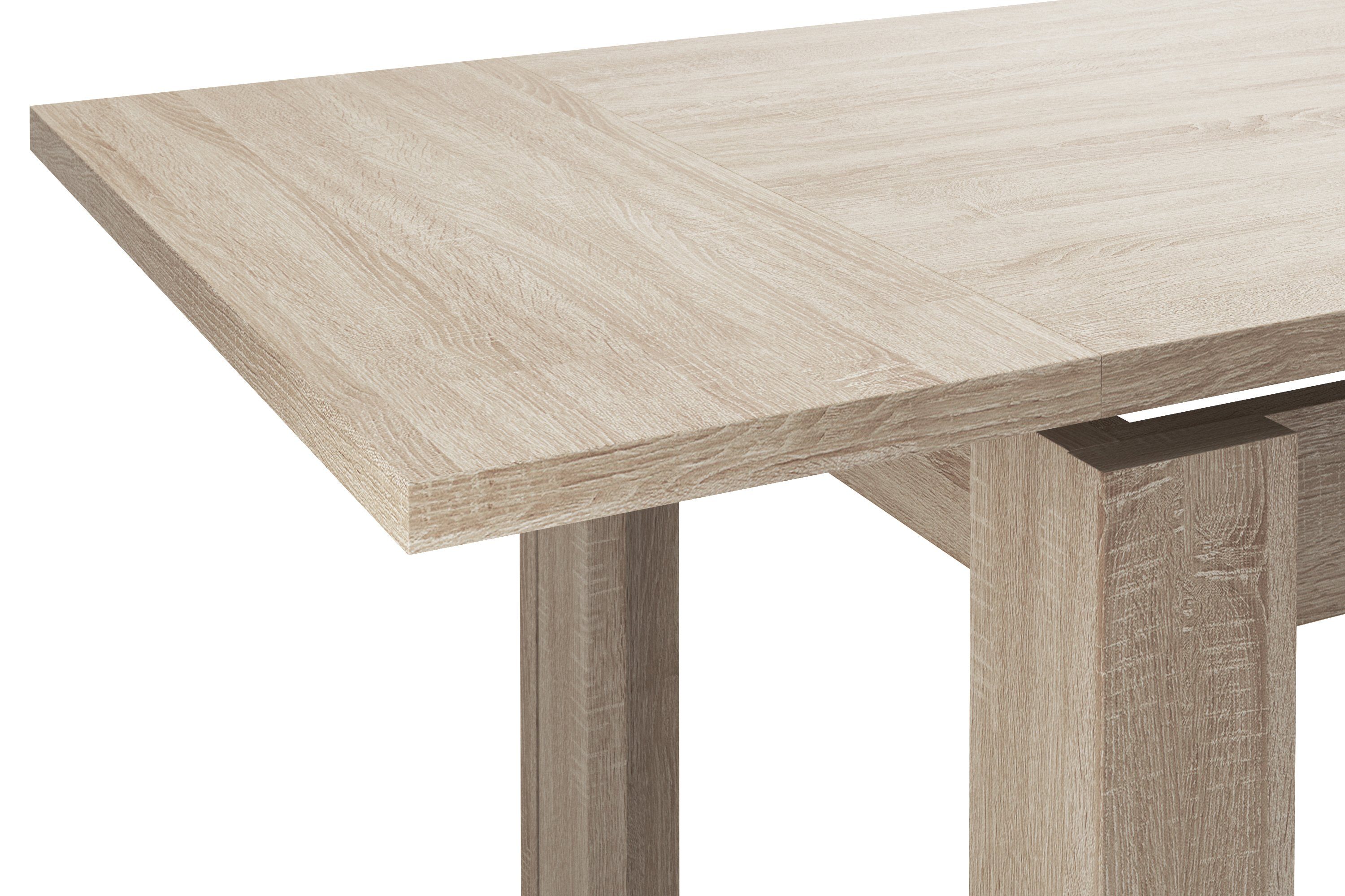 Mäusbacher Eettafel Monti 80x60 cm, uittrekbaar tot 136 cm