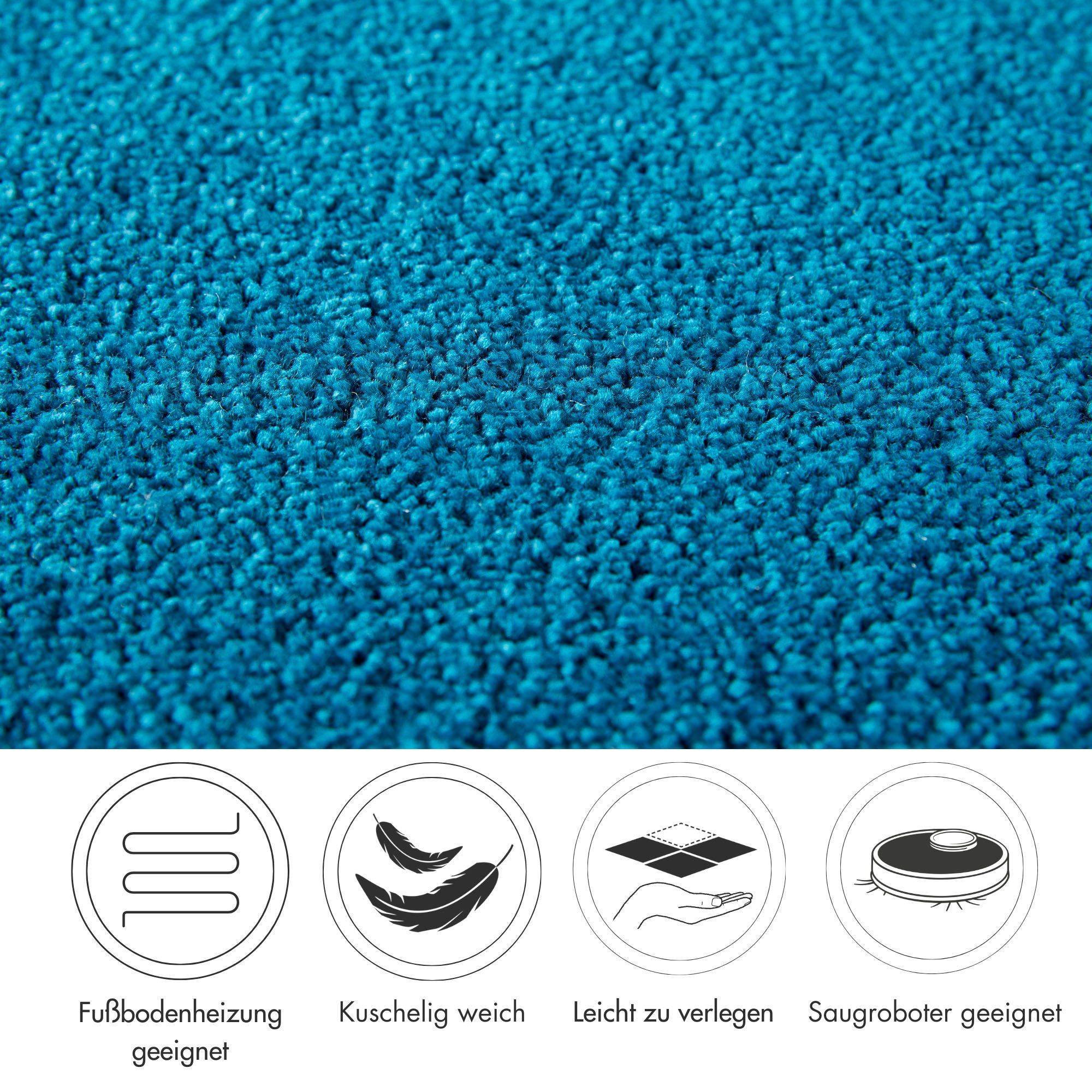 Andiamo Tapijt Frisee-Velours Sophie, Made in Netherlands Effen kleuren, breedte 400 cm of 500 cm, slijtvast & onderhoudsvriendelijk