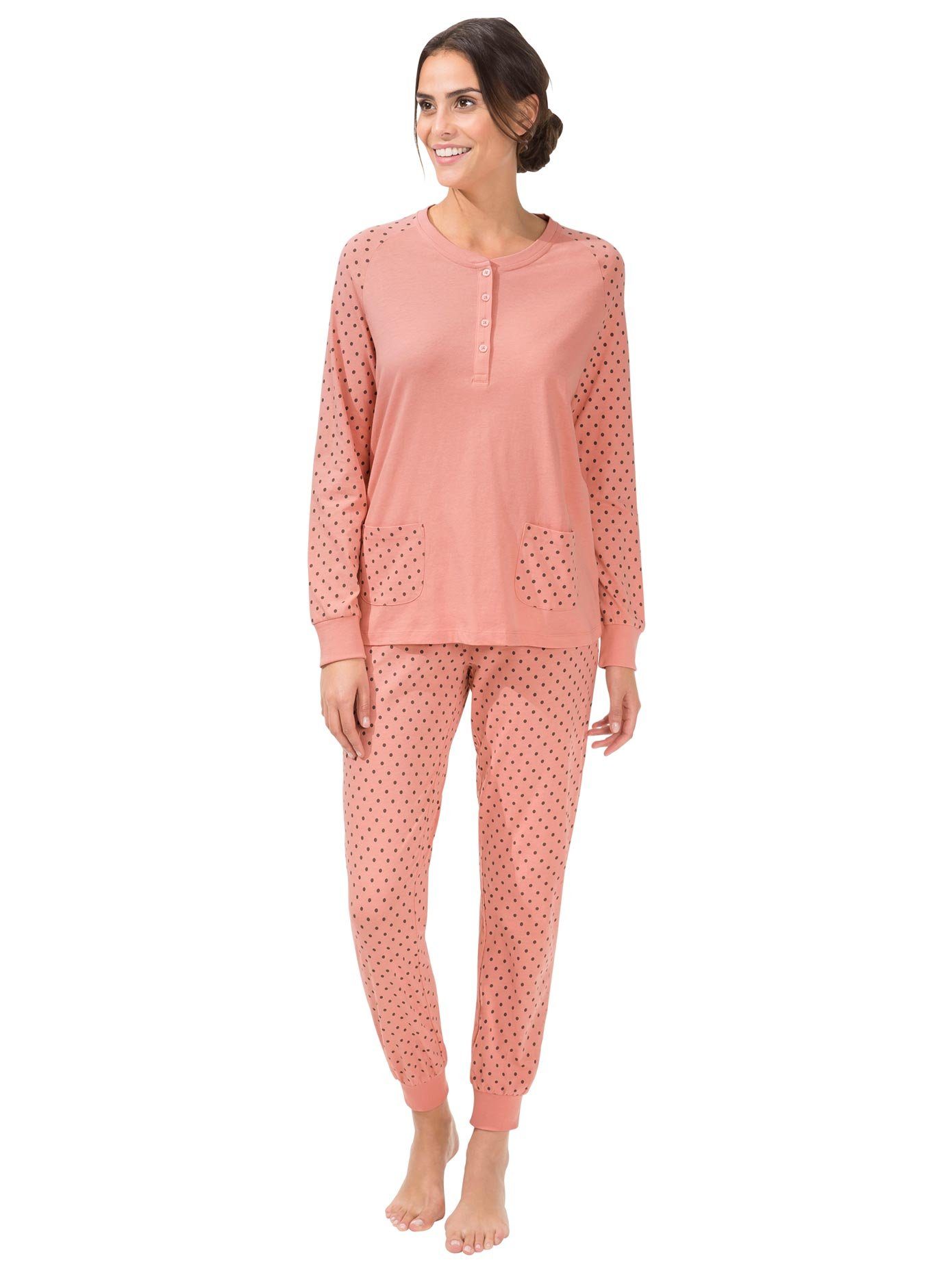 wäschepur Pyjama dames pyjama's maat 44/46 roze