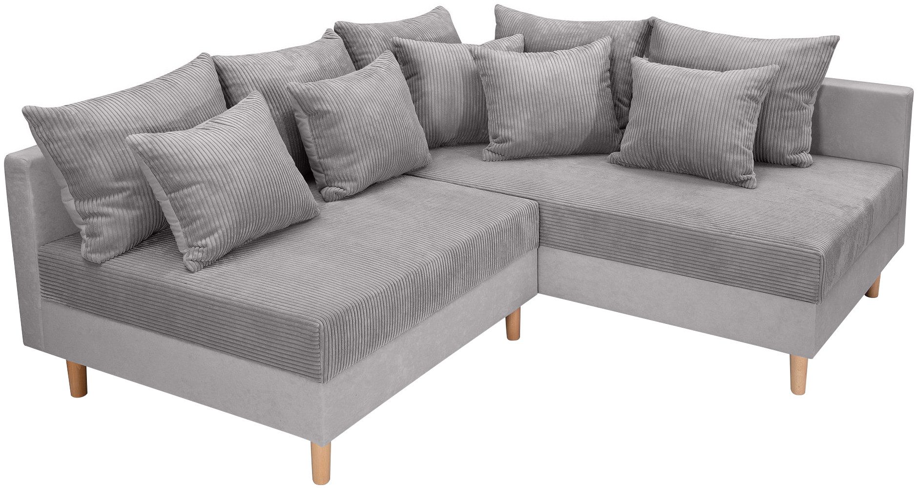 COLLECTION AB Hoekbank L-model Hoekbank, ottomane aan de rechterzijde monteerbaar, comfortabele Bonnell-pocketvering