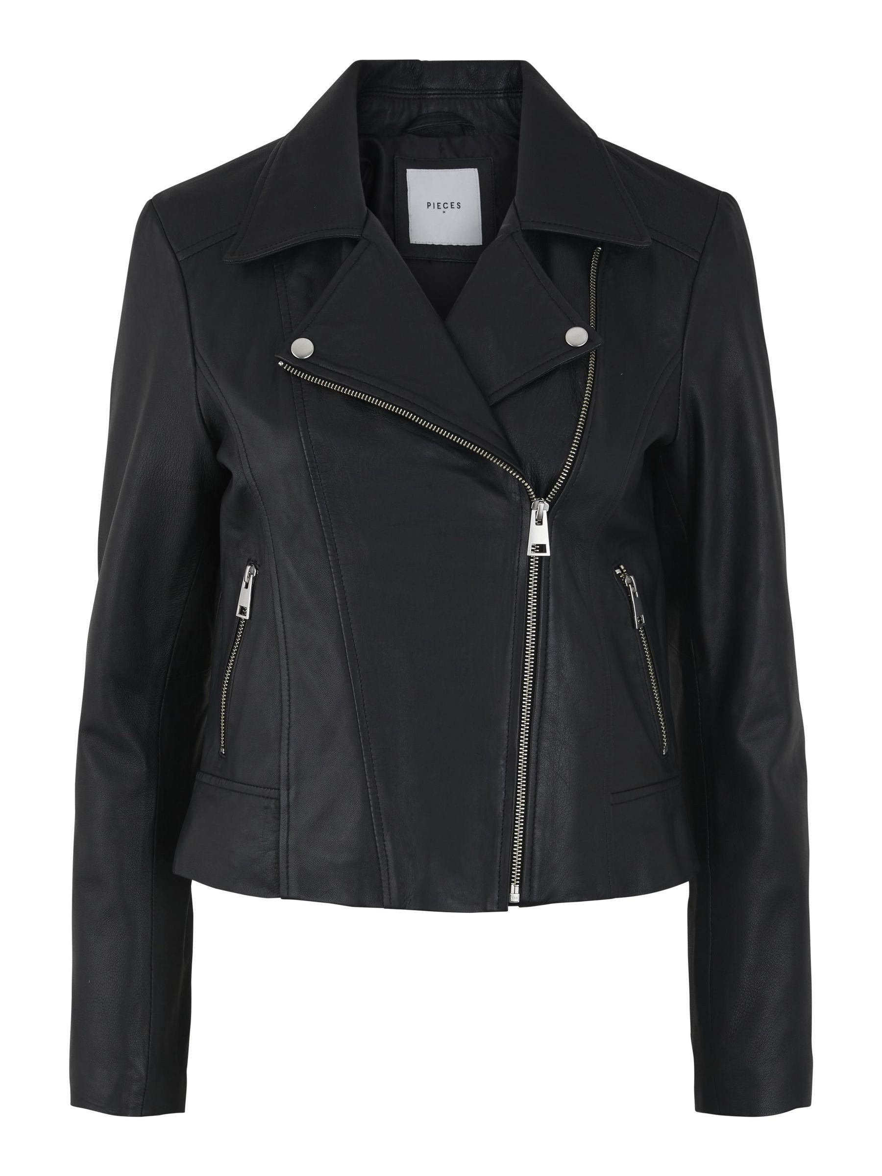 pieces Leren jack PCSUSSE LEATHER JACKET NOOS