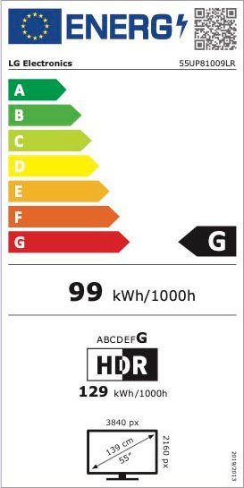 LG LCD-led-TV 55UP81009LR, 139 cm / 55", 4K Ultra HD, Smart TV