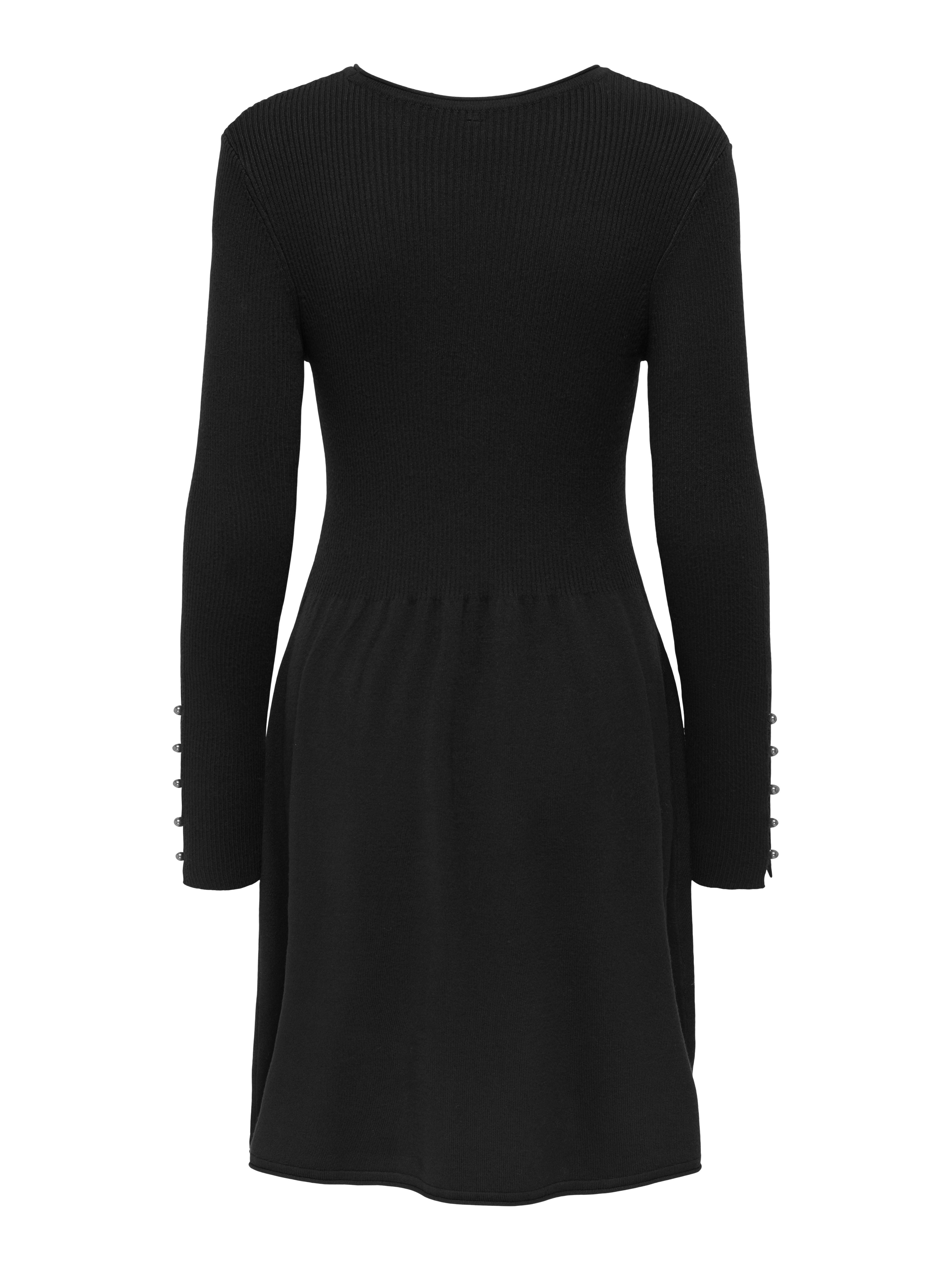 Only Midi-jurk ONLNATASCHA LS PEARL O-NECK DRESS CC KNT