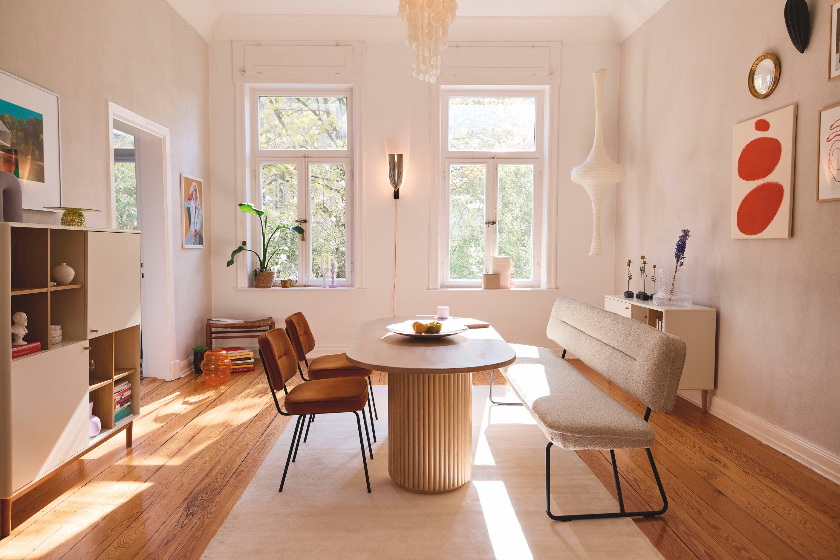 TOM TAILOR HOME Eettafel Ripped met tafelpoten in extravagante ribbel-look