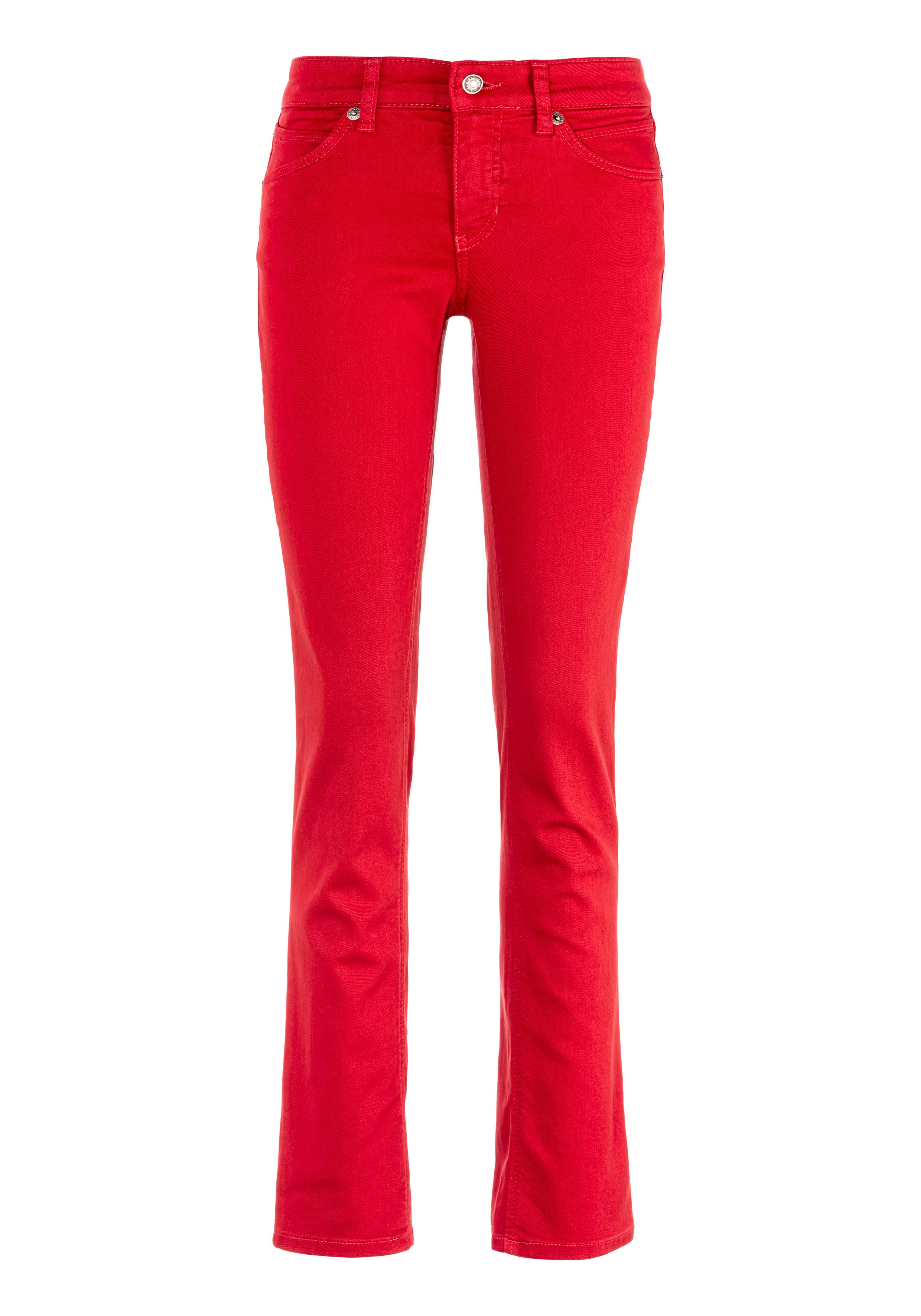 MAC Stretch jeans Melanie Recht model dames stretch jeans maat 40 rood