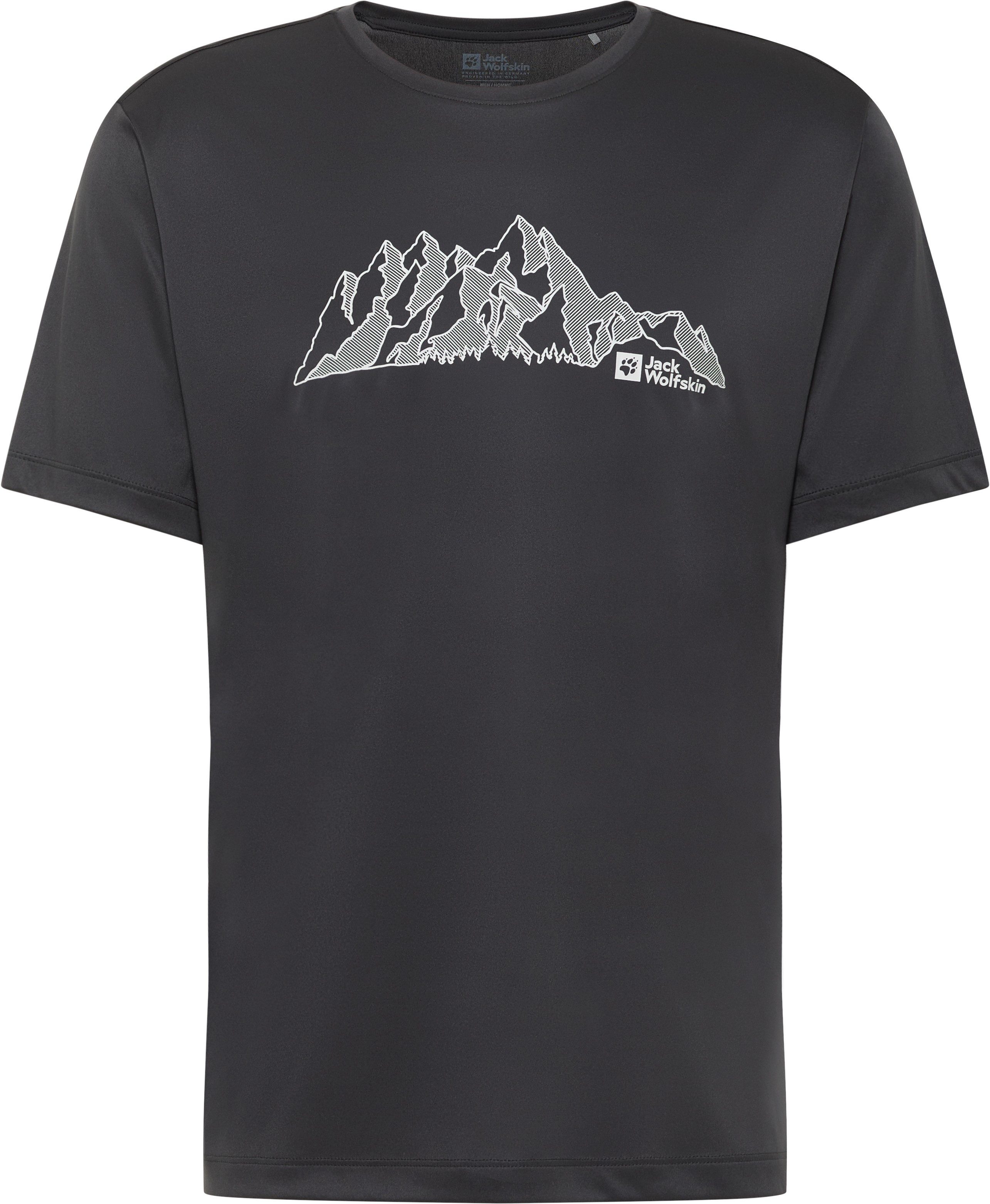 Jack Wolfskin T-shirt PEAK GRAPHIC T M