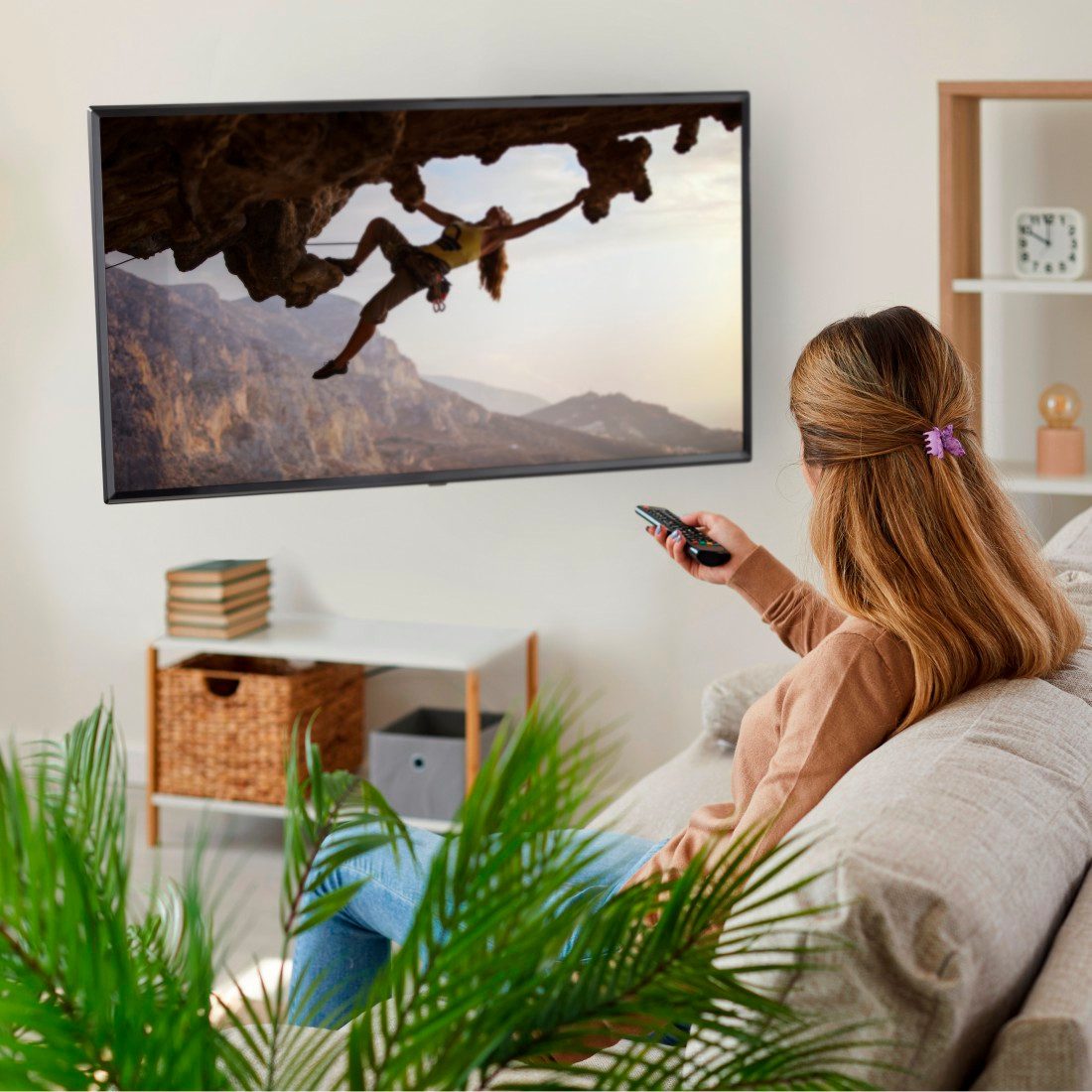 Hama Tv-wandhouder Beugel, draaibaar, kantelbaar, uitschuifbaar van 48 - 122 (19" - 48")
