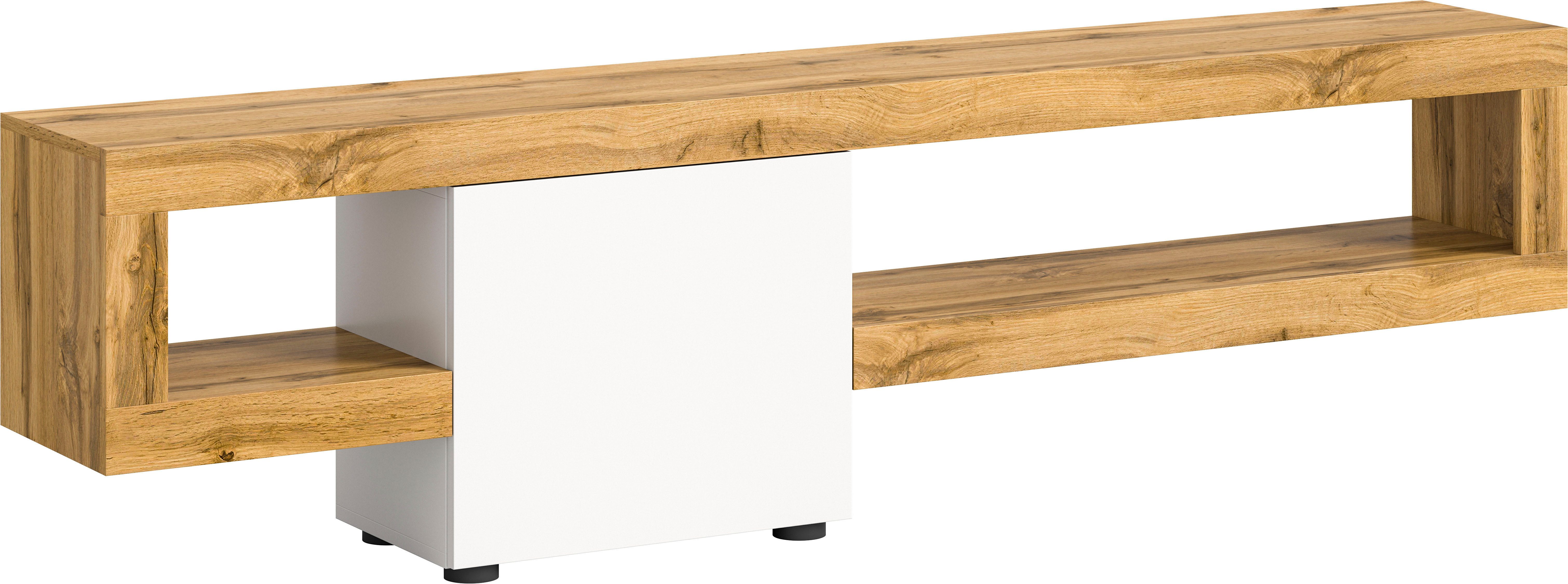 INOSIGN Tv-meubel Zolder, breedte 190 cm, push-to-open, 1 deur, 2 open vakken