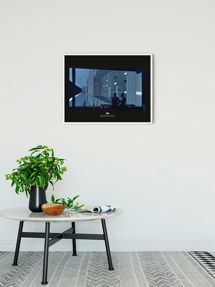 Komar Wanddecoratie Star Wars Classic RMQ Death star control Wanddecoratie voor de kinderkamer - zonder lijst (1 stuk)