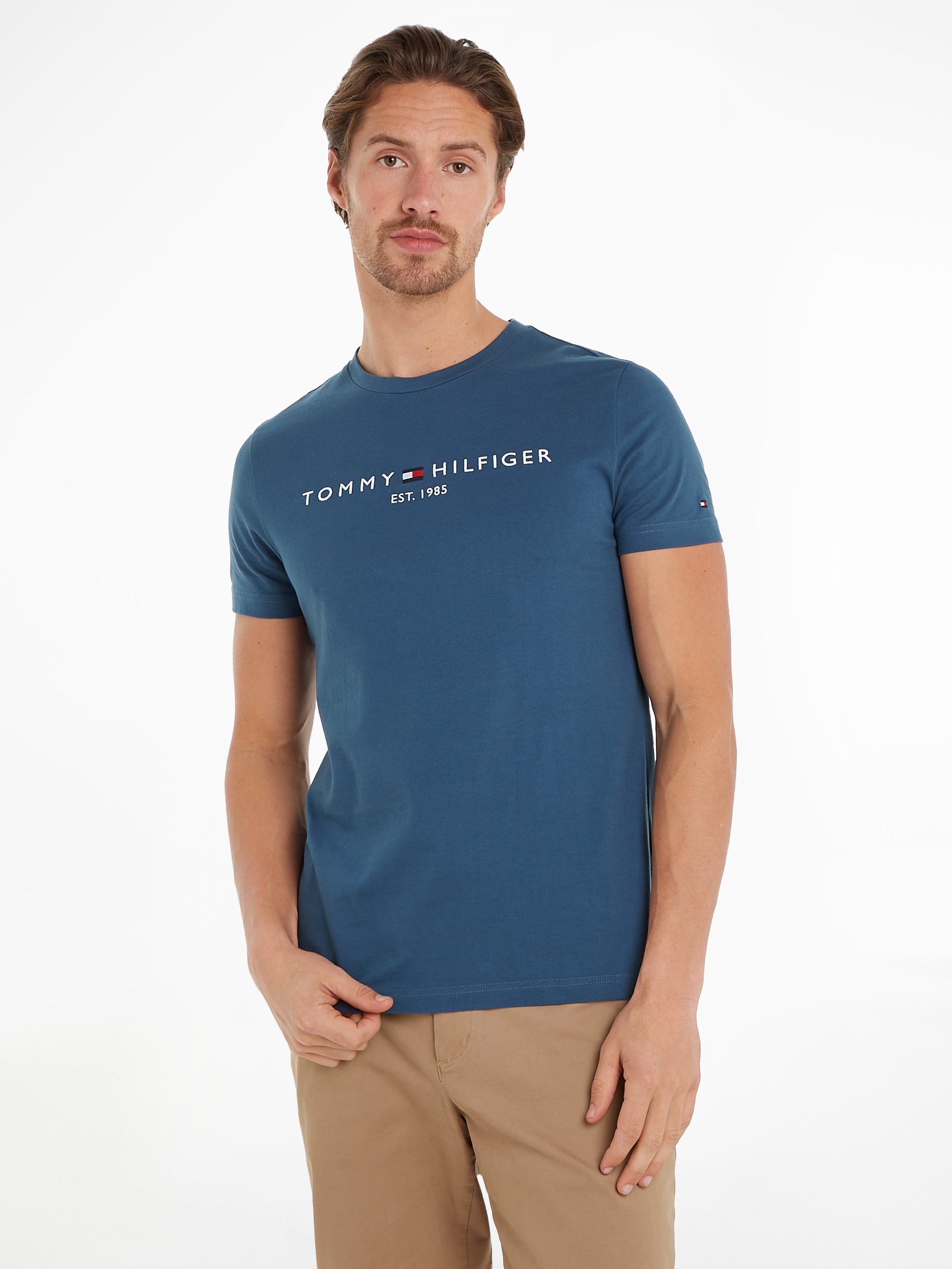 Tommy Hilfiger T-shirt Tommy Logo Tee van duurzaam katoen