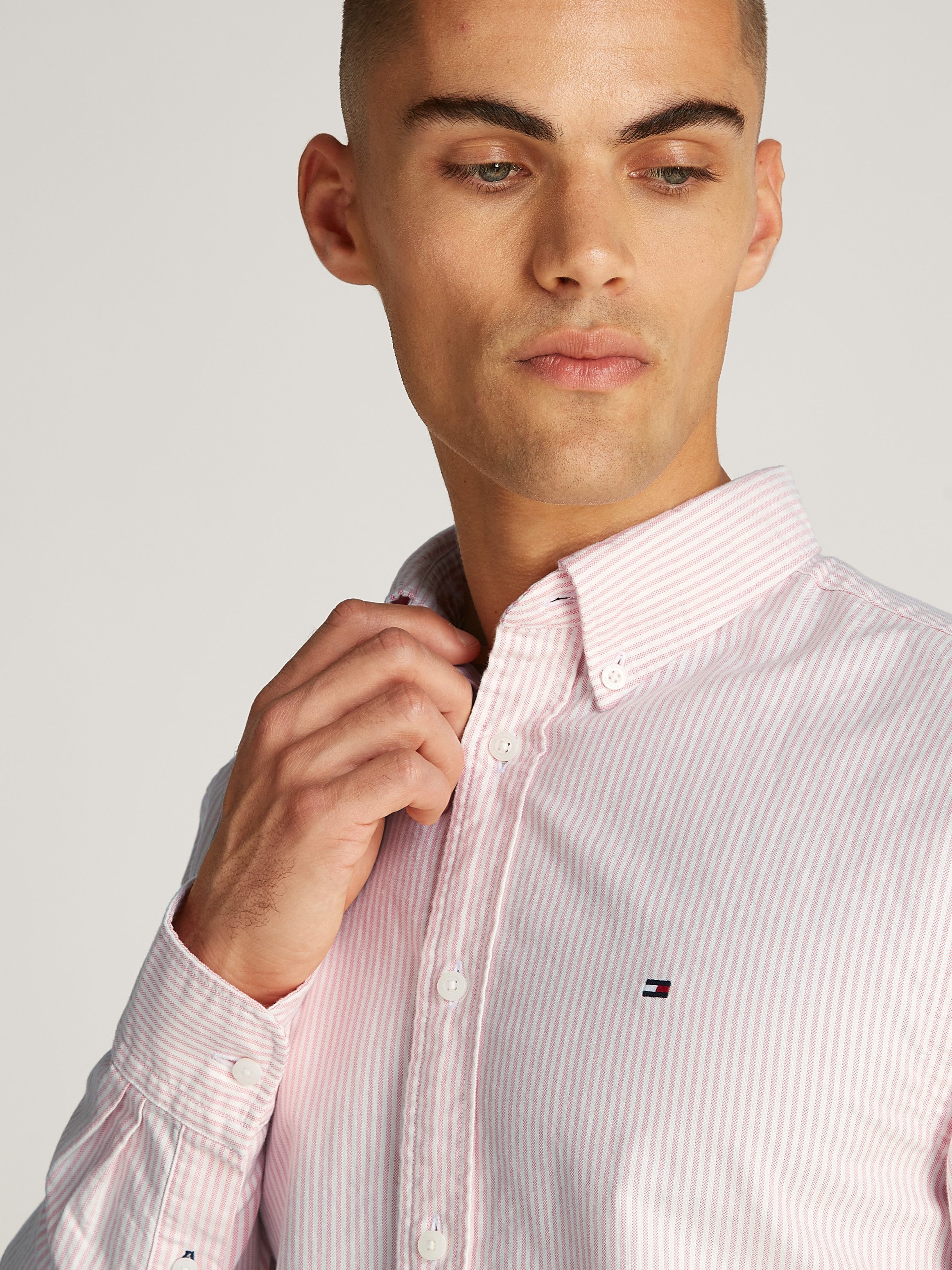 Tommy Hilfiger Overhemd met lange mouwen HERITAGE OXFORD STRIPE RF SHIRT