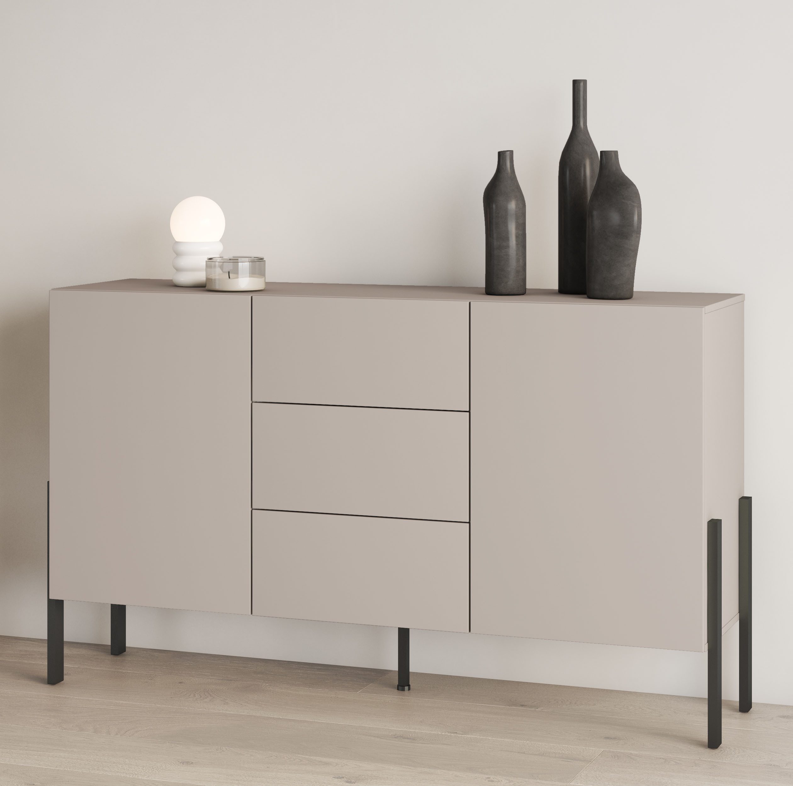 INOSIGN Dressoir Jukon, breedte 150 of 180 cm, moderne grepless commode