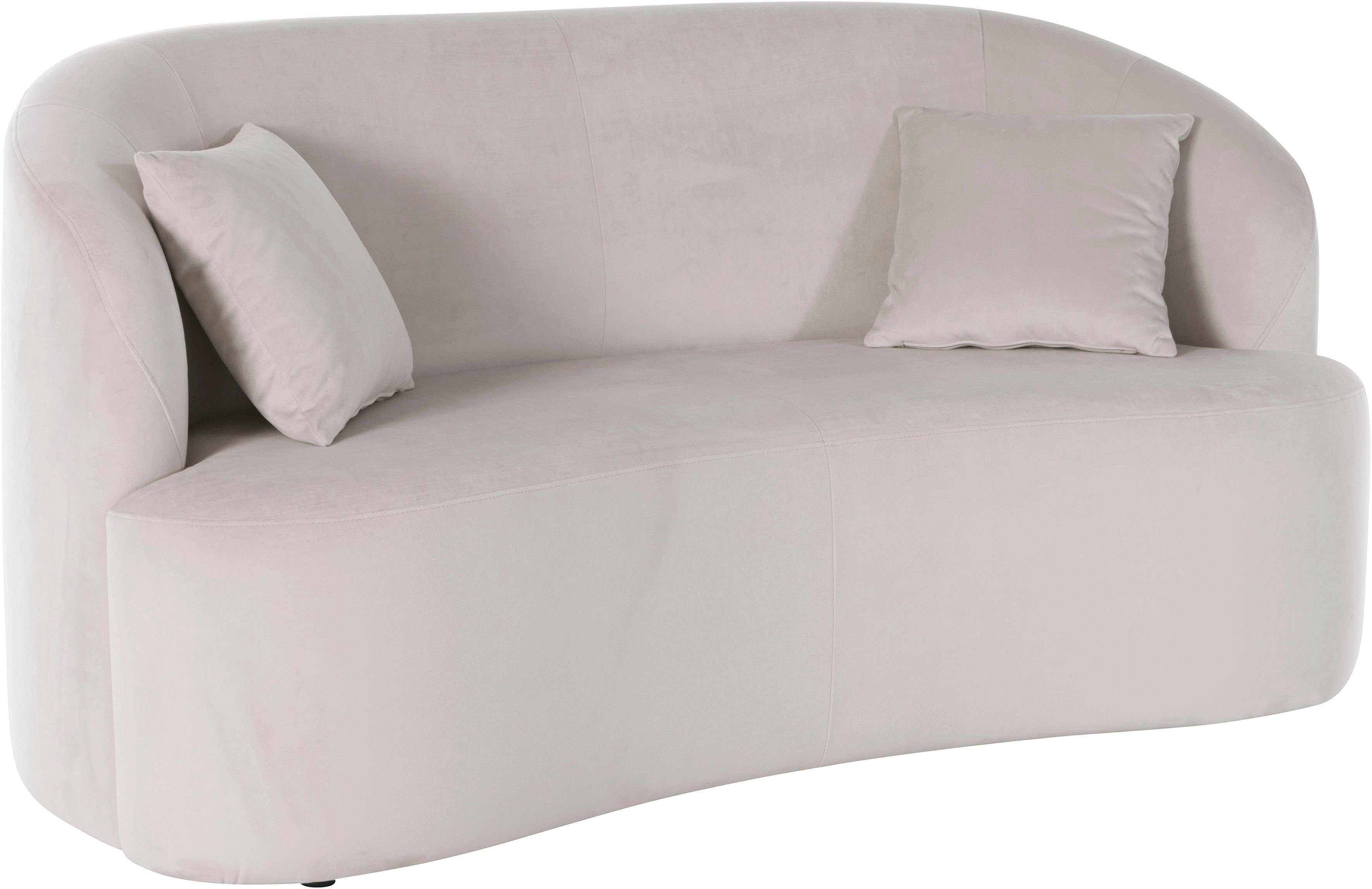 LeGer Home by Lena Gercke 2-zitsbank Dilara afgeronde rugleuning en front, in 3 stofkwaliteiten